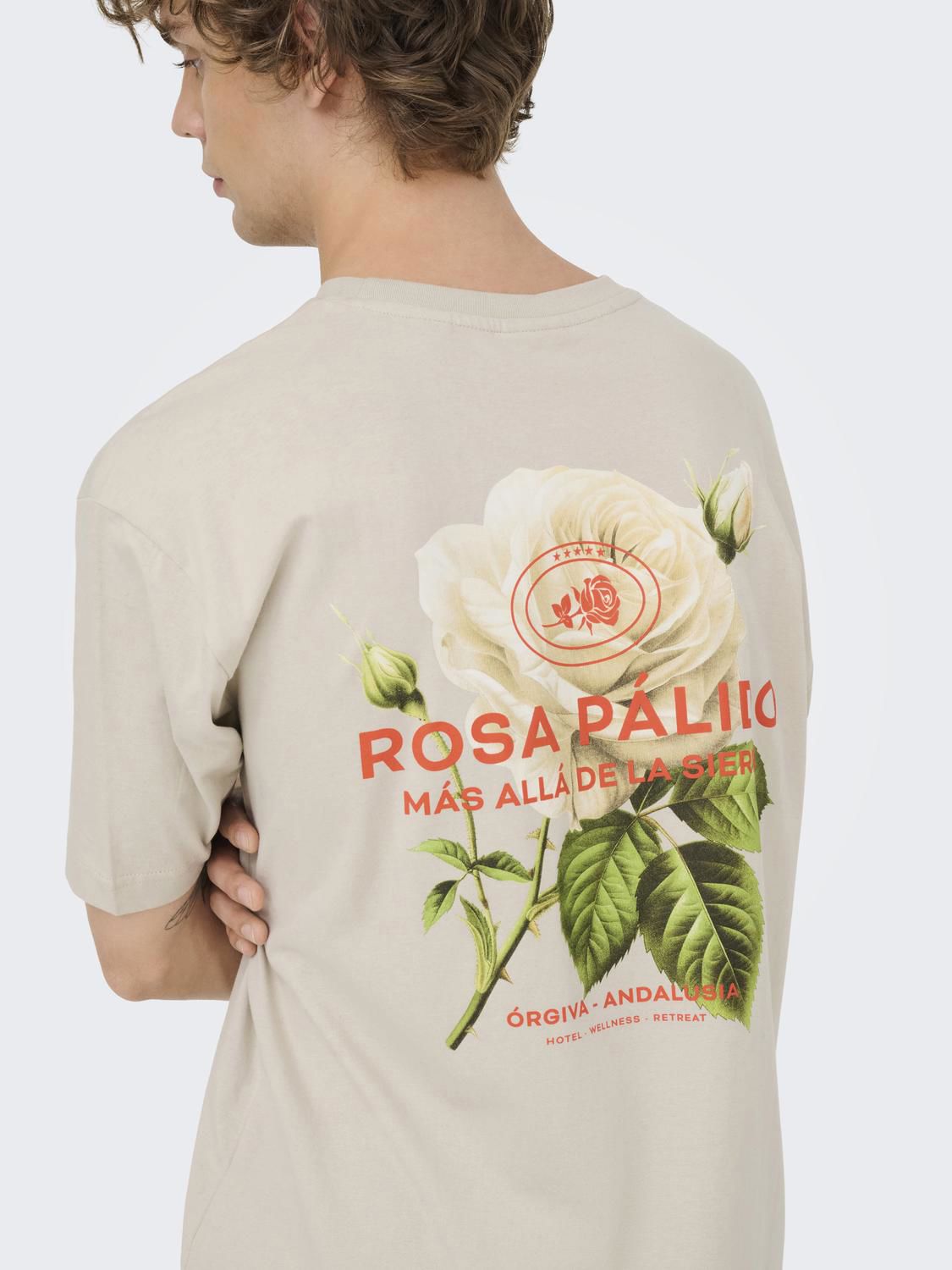 Onsfrank Rlx Ss Tee Noos Silver Lining Rosa Palido