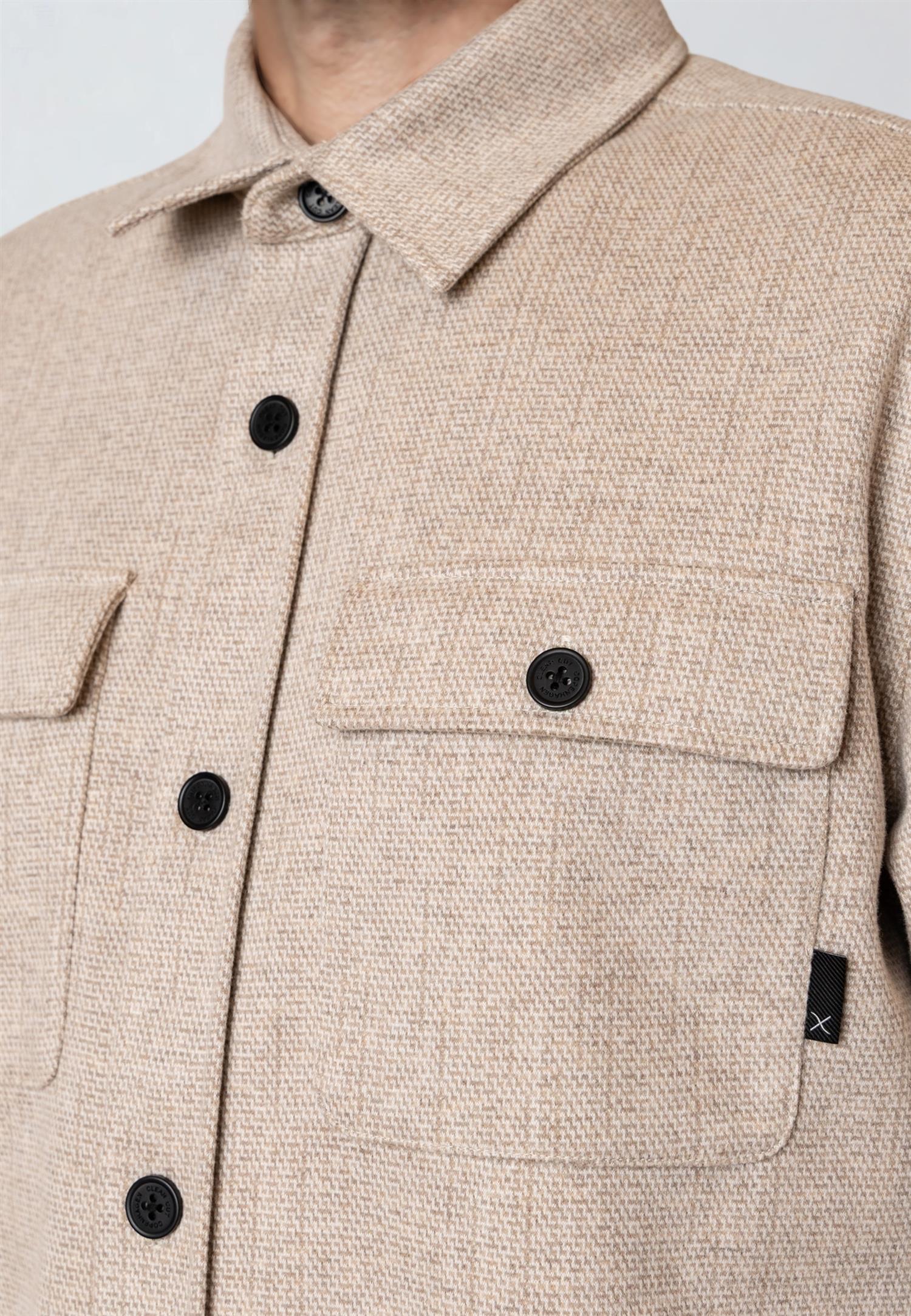 Barron Overshirt Beige Melange