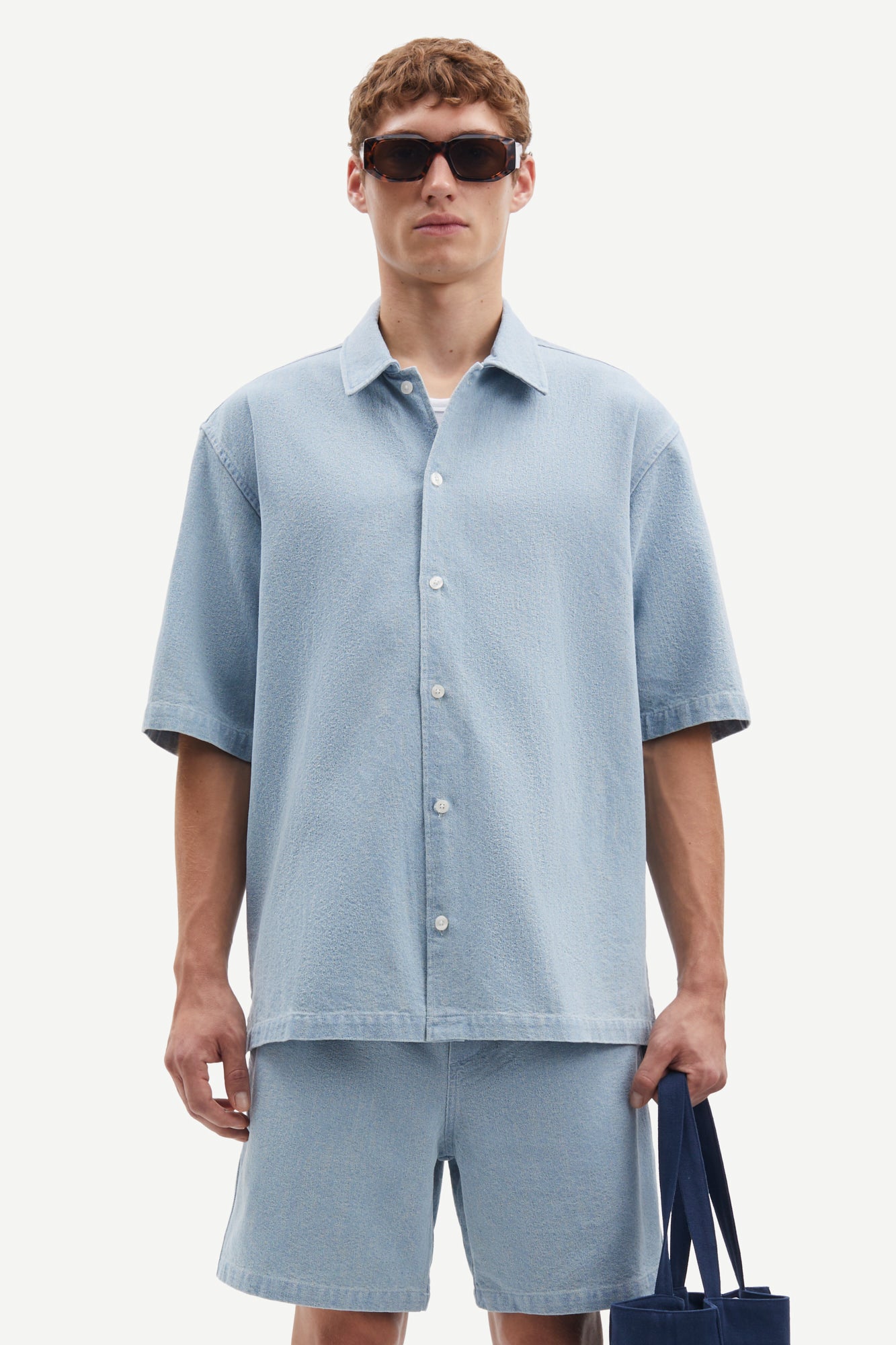 SAAYO X SHIRT 15240 Destructed Denim
