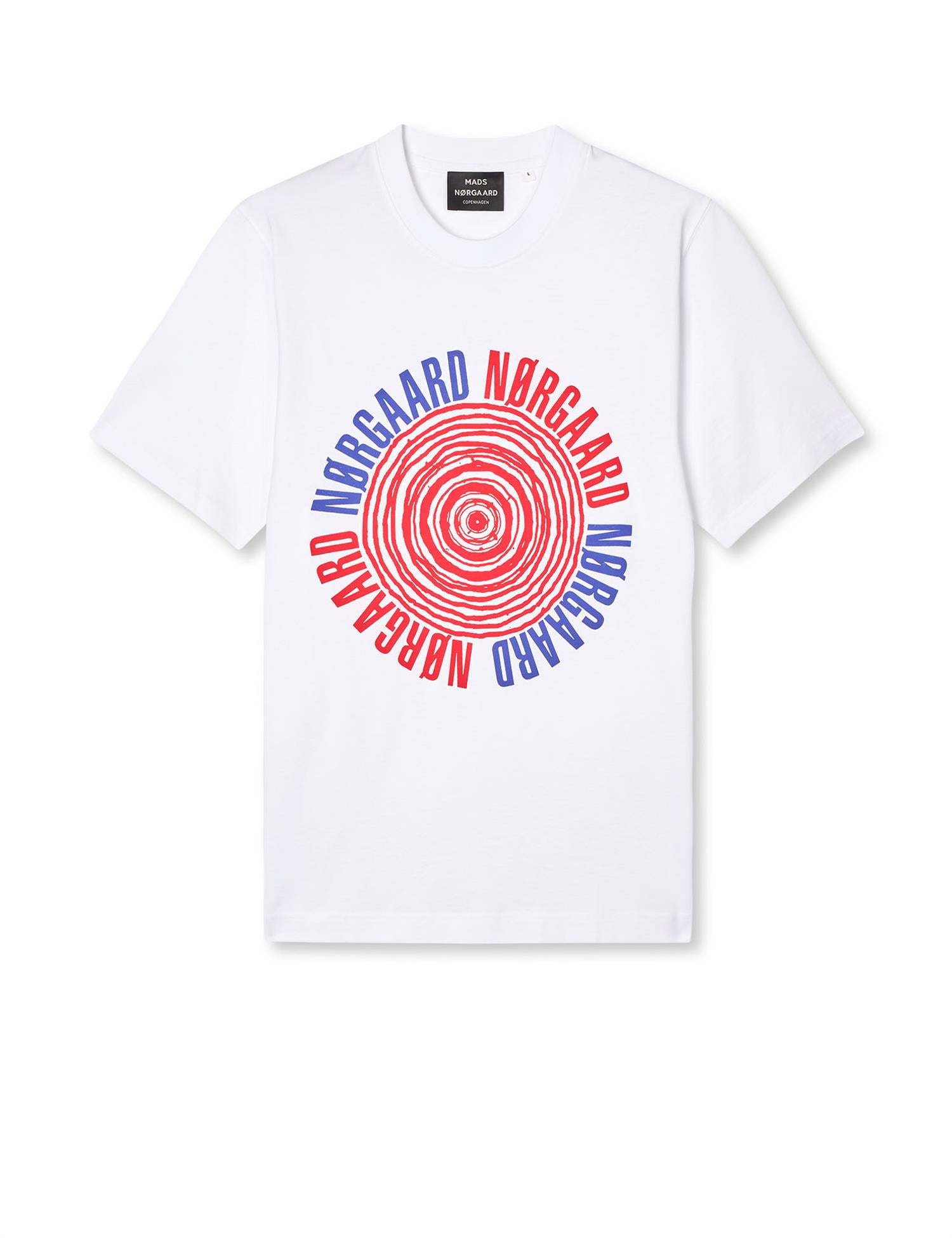 Cotton Jersey Spiral Frode tee FAV White