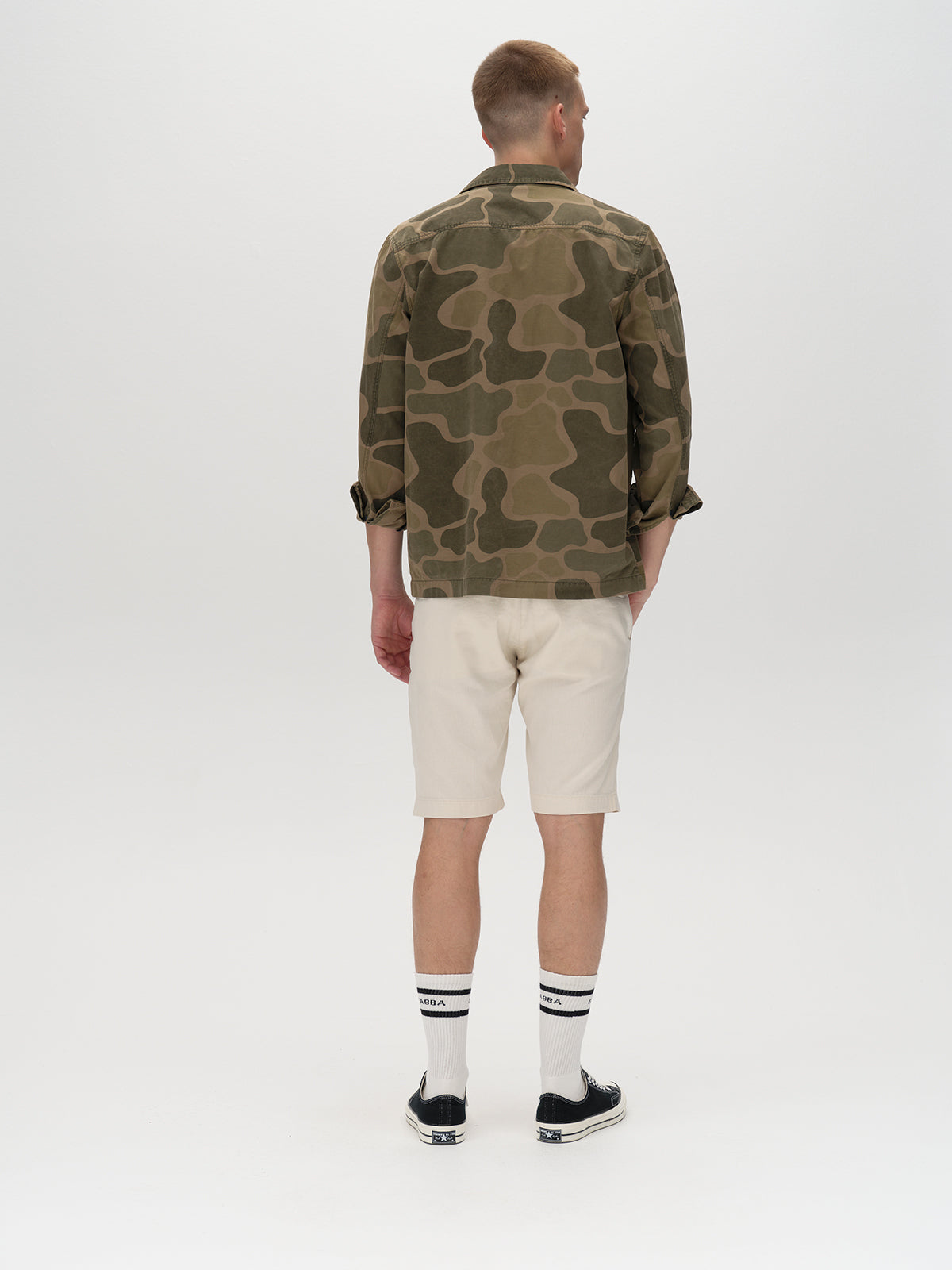 Jet Twill Linen Shorts Birch
