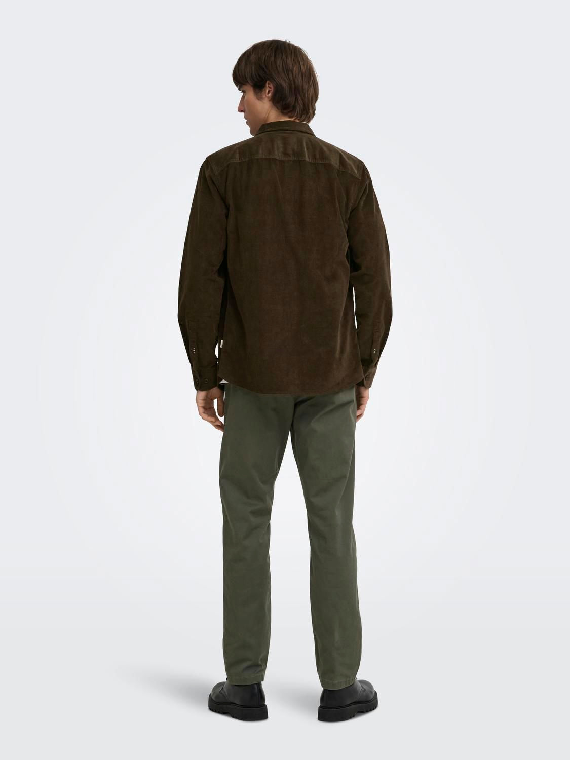 Onsmichael 18w Reg Cord Stretch Ls Noos Demitasse