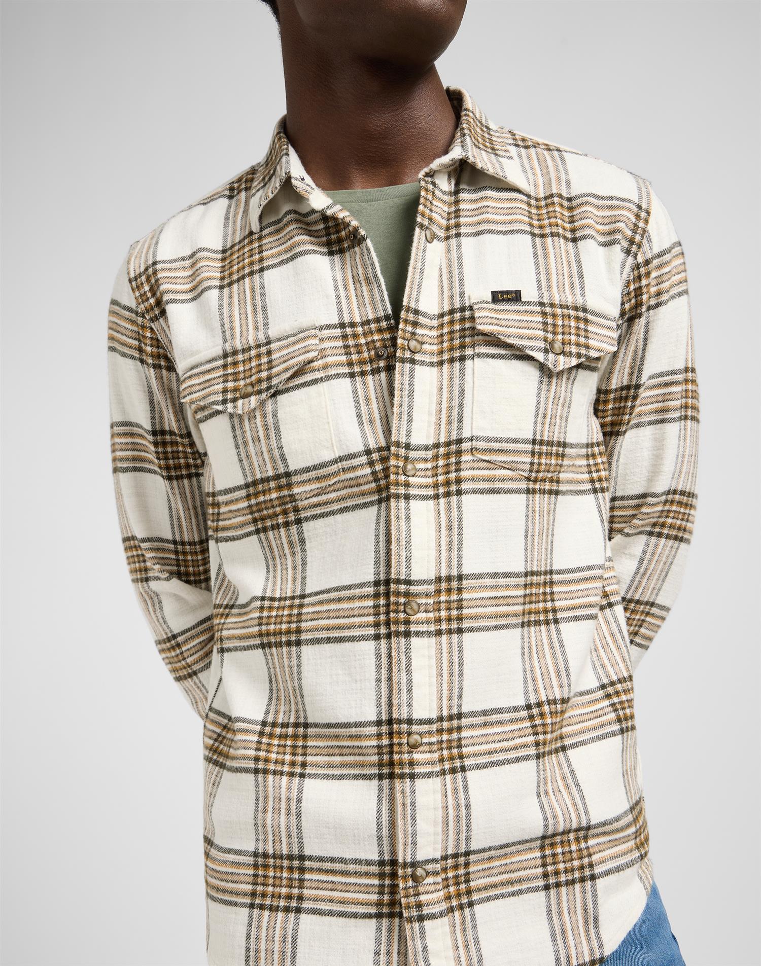 Clean western shirt Ecru