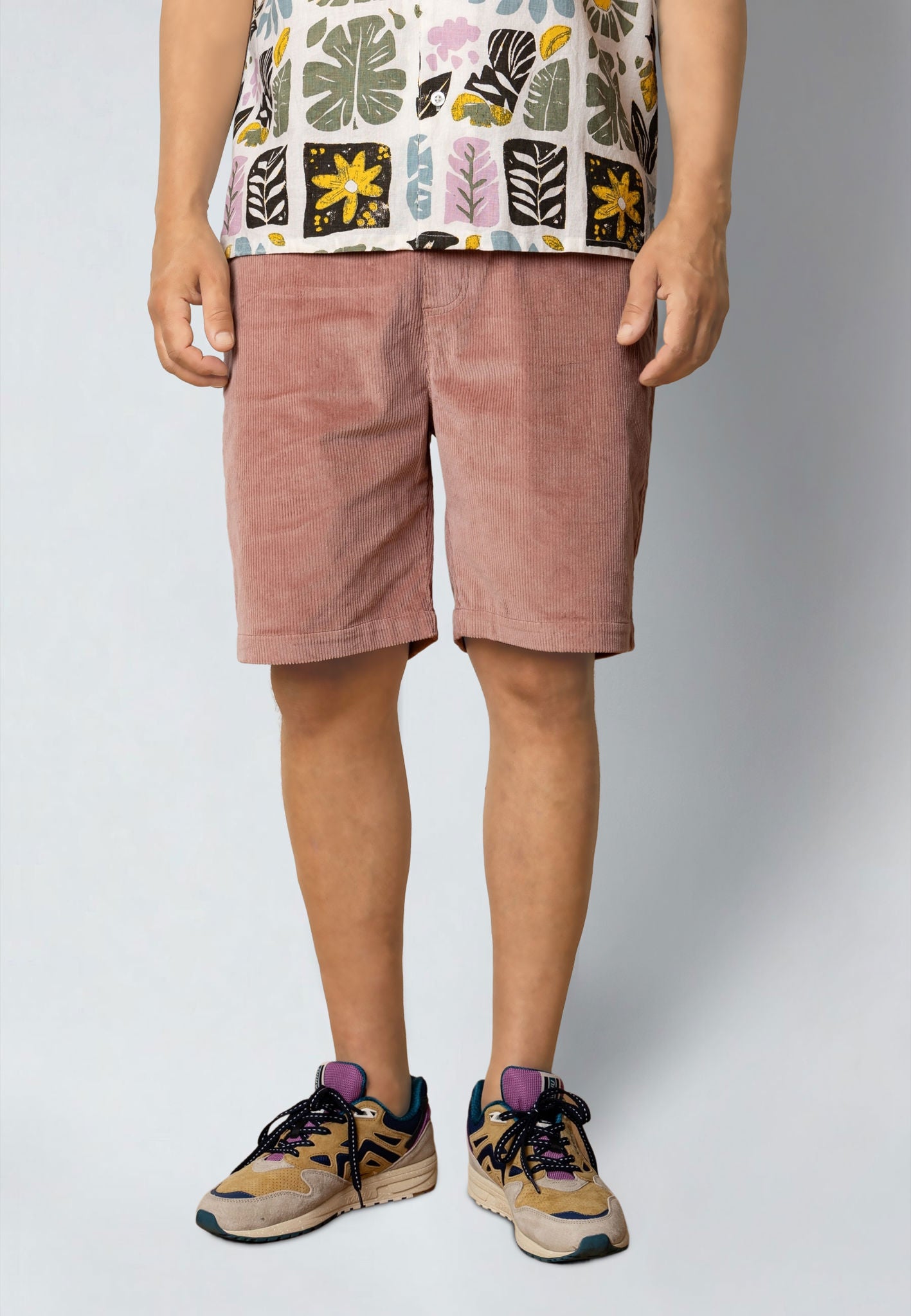 Fox Corduroy Shorts Violet Ice