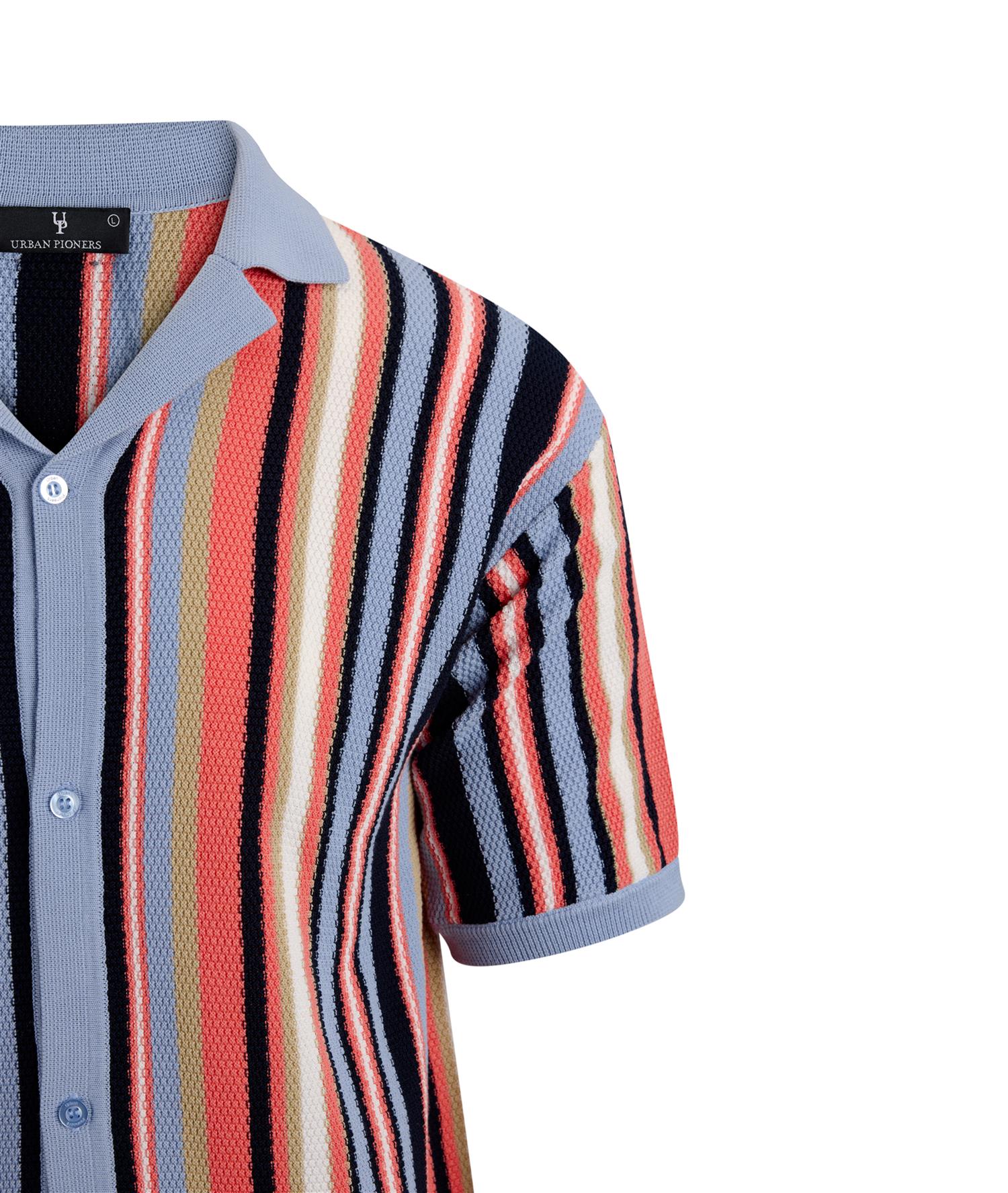 Armando Ss Shirt Light Blue Multi