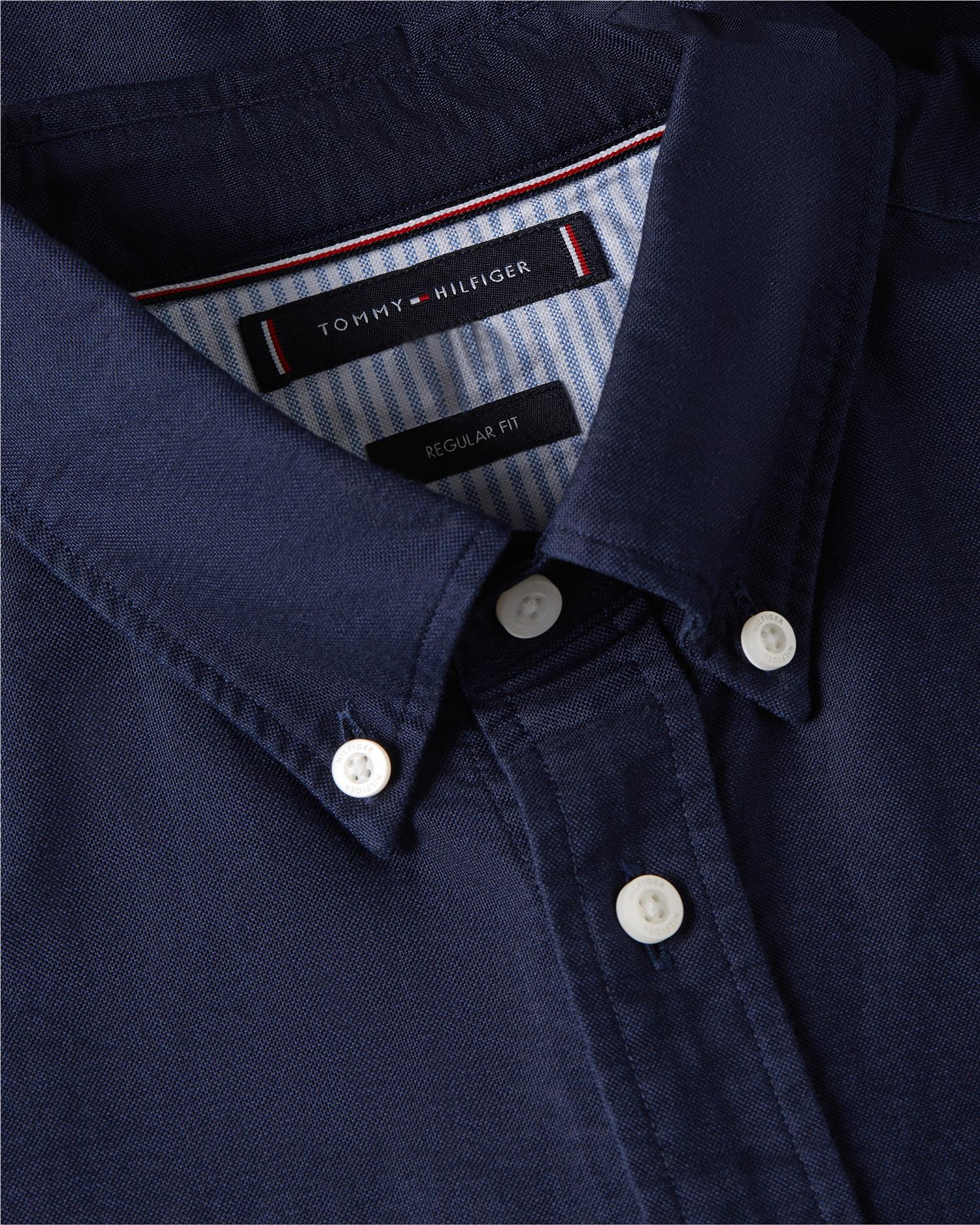Solid Heritage Oxford Rf Shirt Preppy Navy / Desert Sky Solid