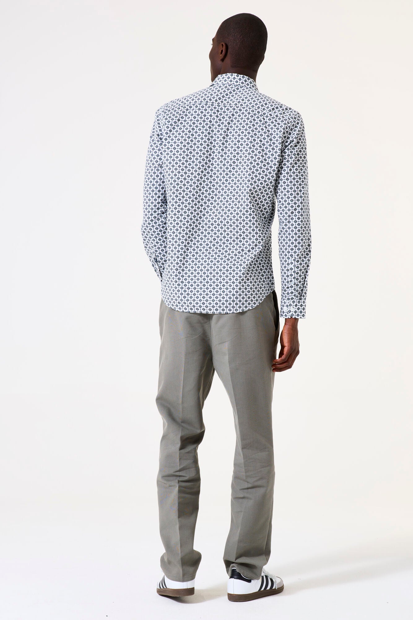 I51280 men`s shirt LS Off White