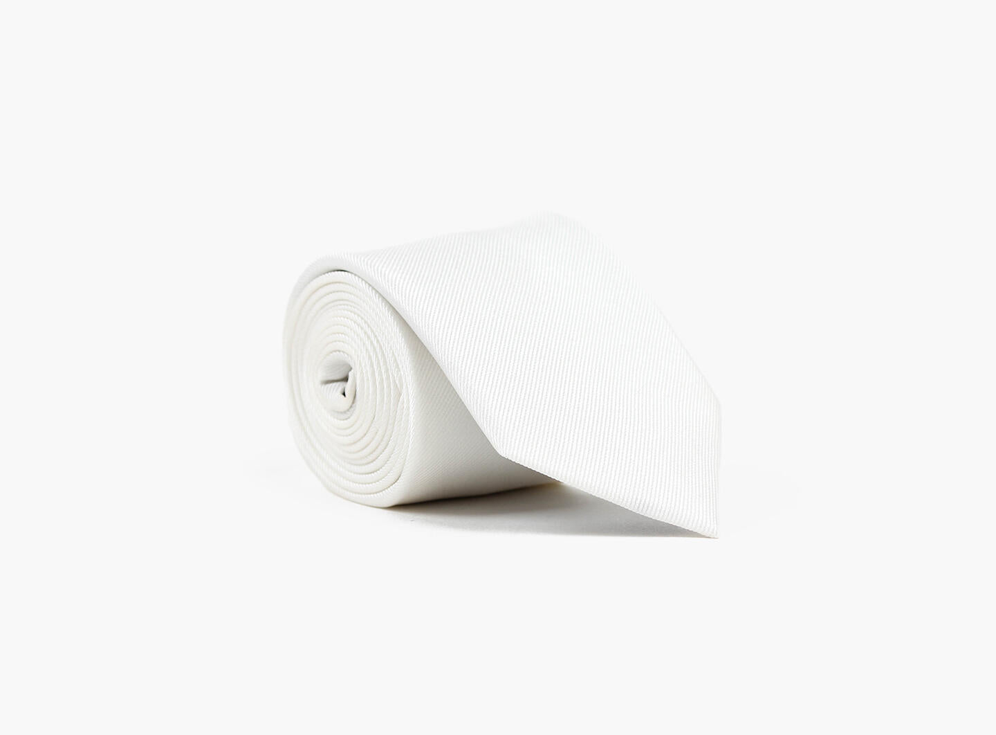 Basic 100% silke slips 7,6 cm White