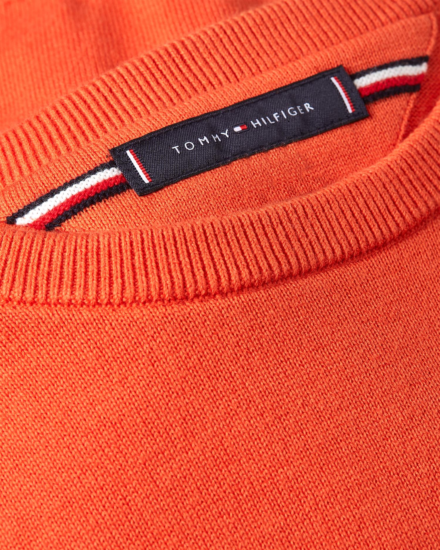 ESSENTIAL SSNL COTTON CREW NECK Brilliant Orange