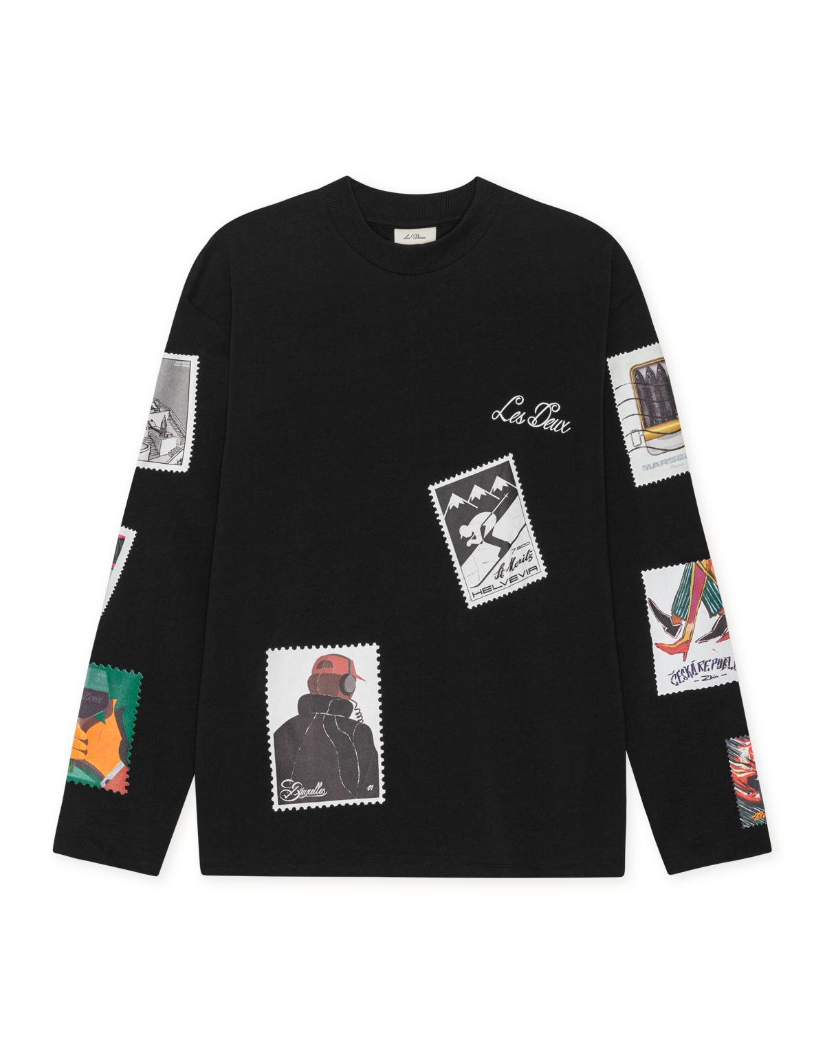 Stamp Ls T-Shirt Black