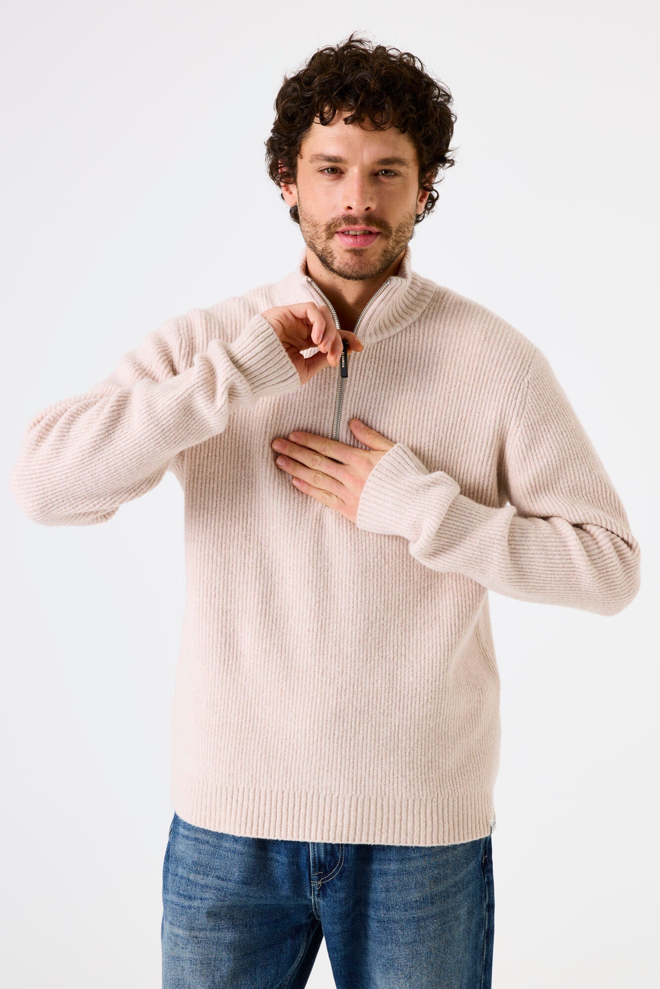J51046 men´s pullover Moonbeam