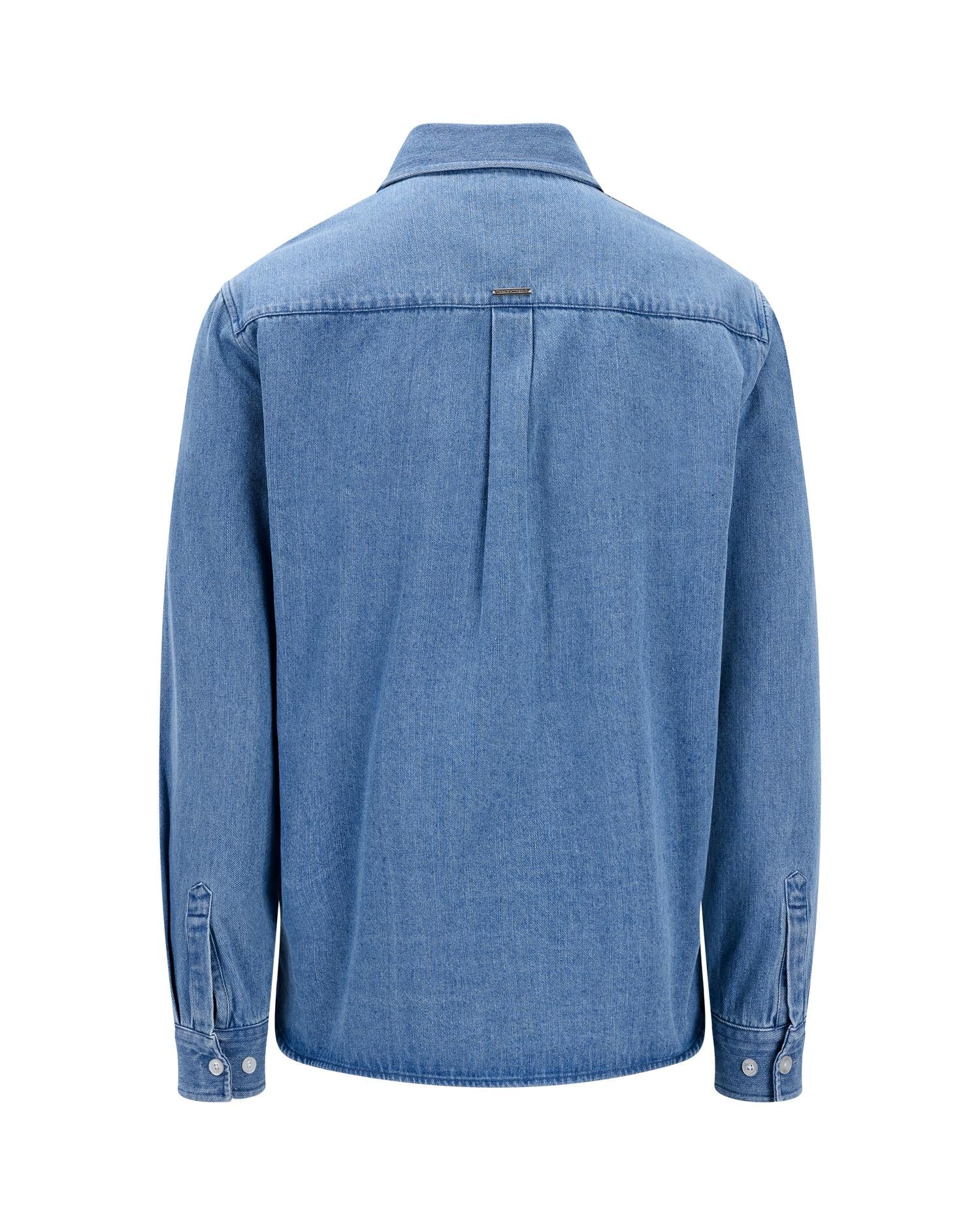 Rocco Ls Shirt Light Blue Denim