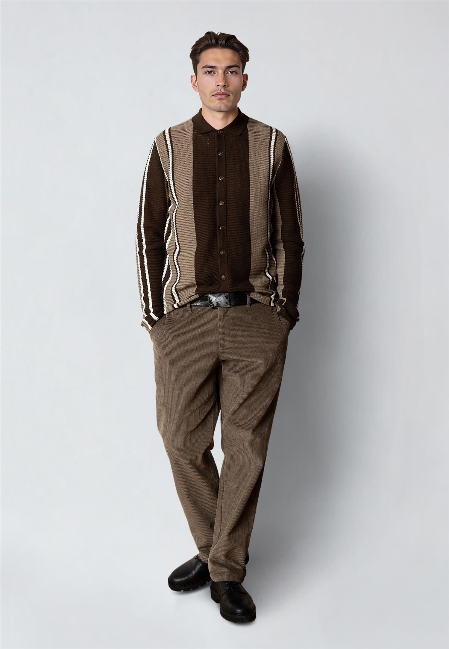 Buckley Cardigan Dark Brown