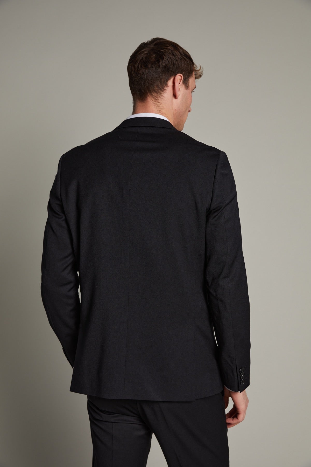 George F Stretch Suit Blazer Black