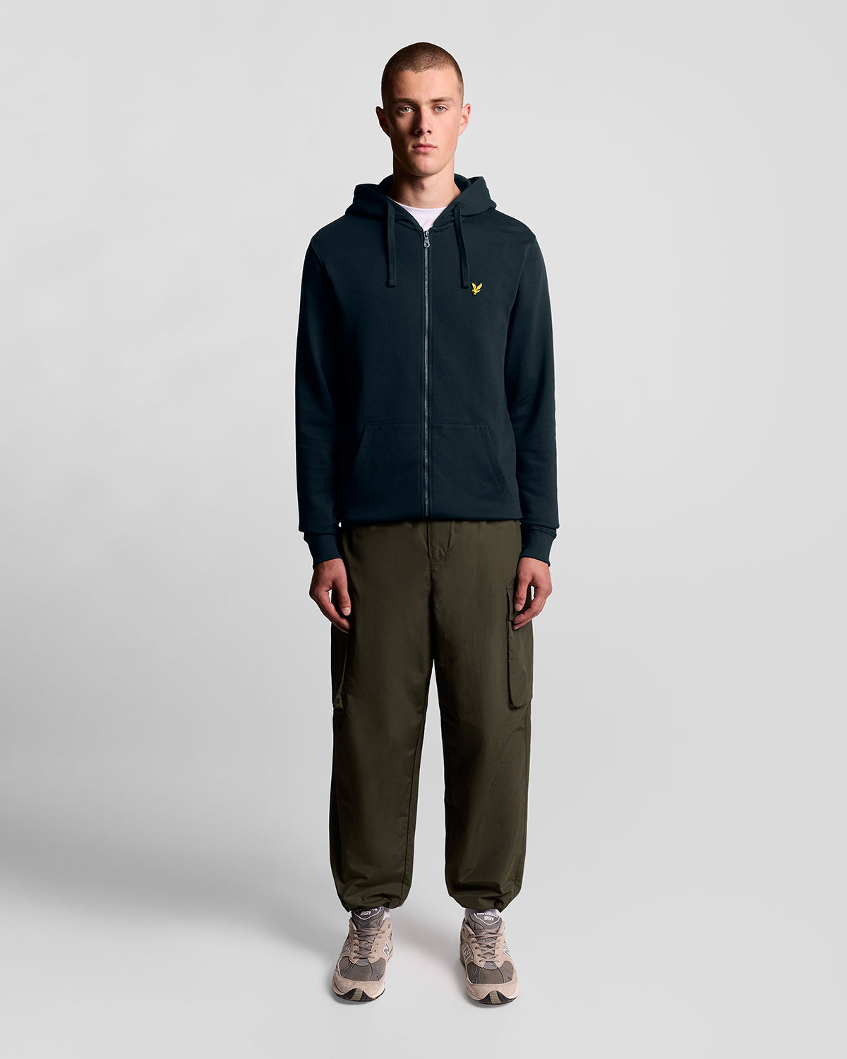 Zip Through Hoodie Dark Navy