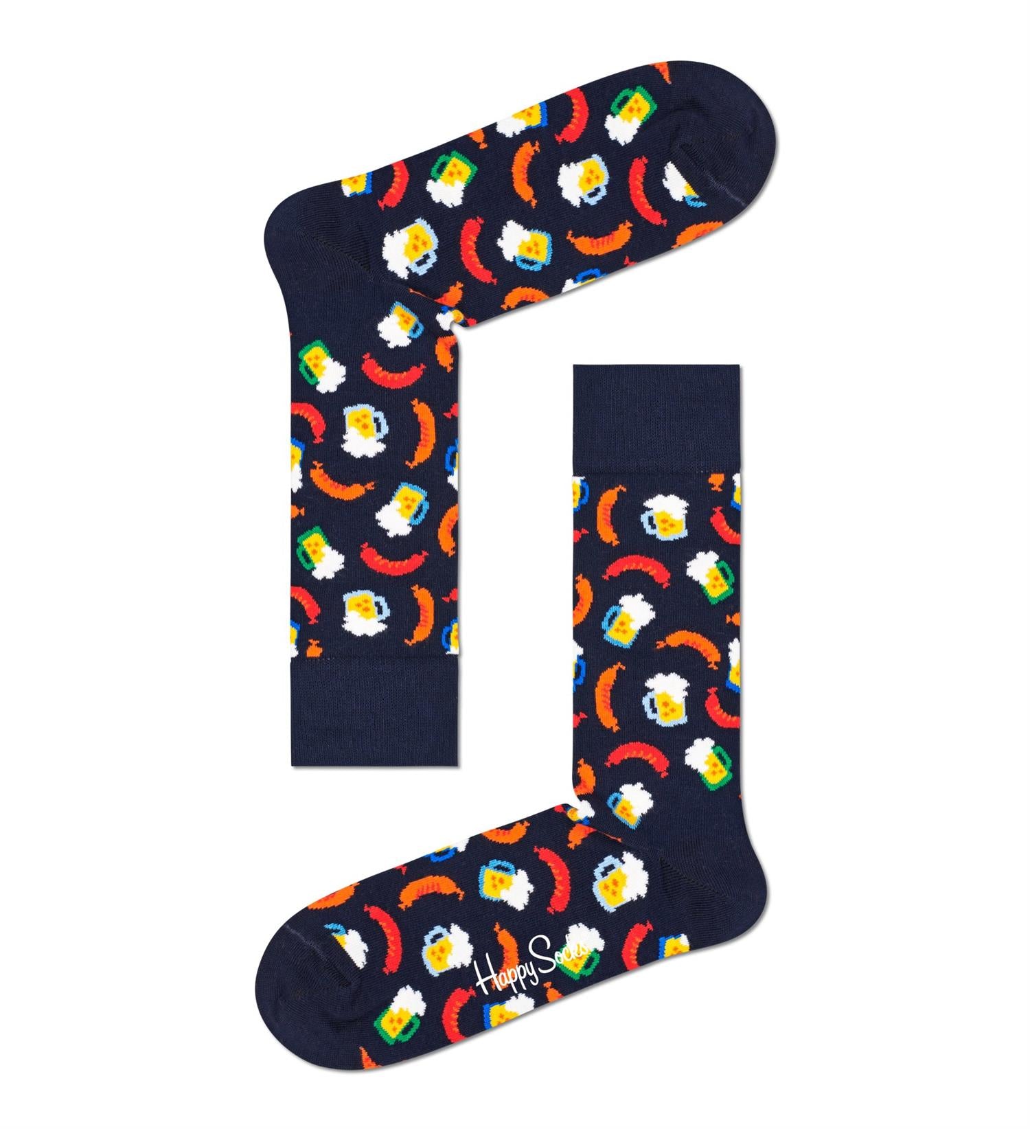 Beer And Sausage Sock 41-46 Mix Colour