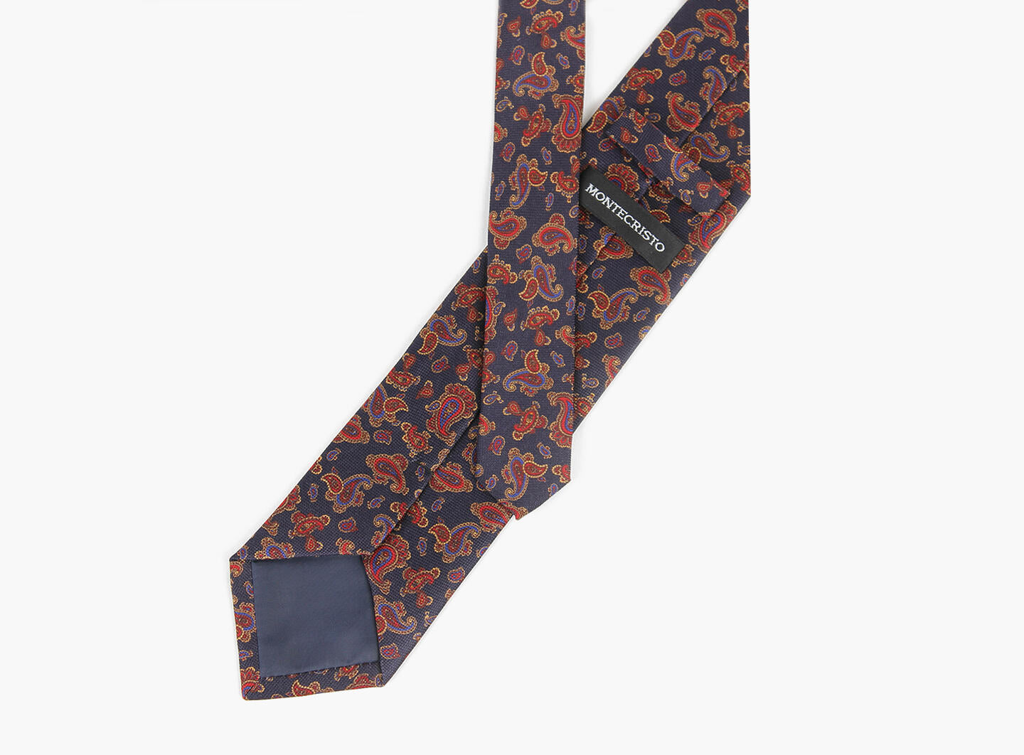 Montecristo 100% silke Slips 7,6 cm Marineblå