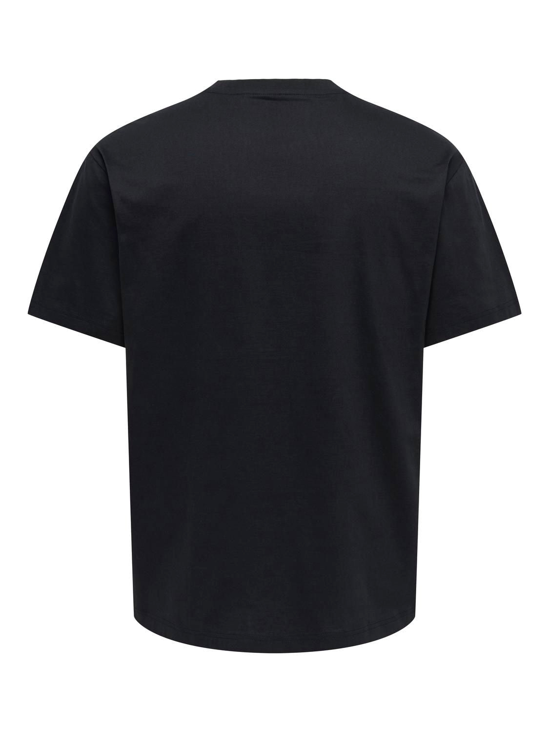 Onspulp Fiction Life Rlx Ss Lic Tee Jet Black Woman