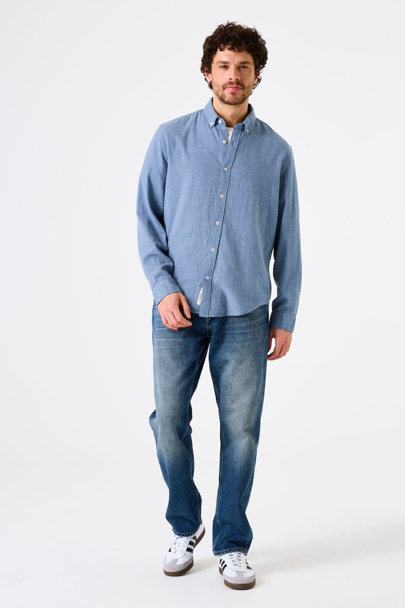 J51082 men´shirt LS Stone Blue