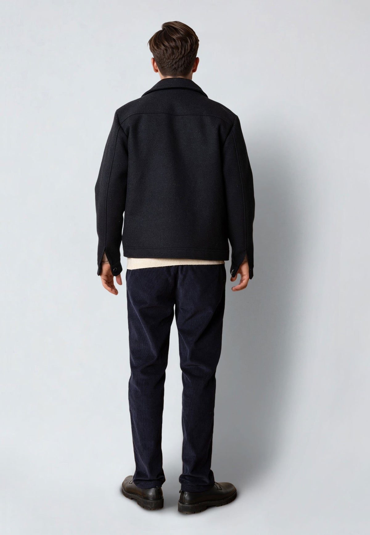 Luke Wool Jacket Dark Navy