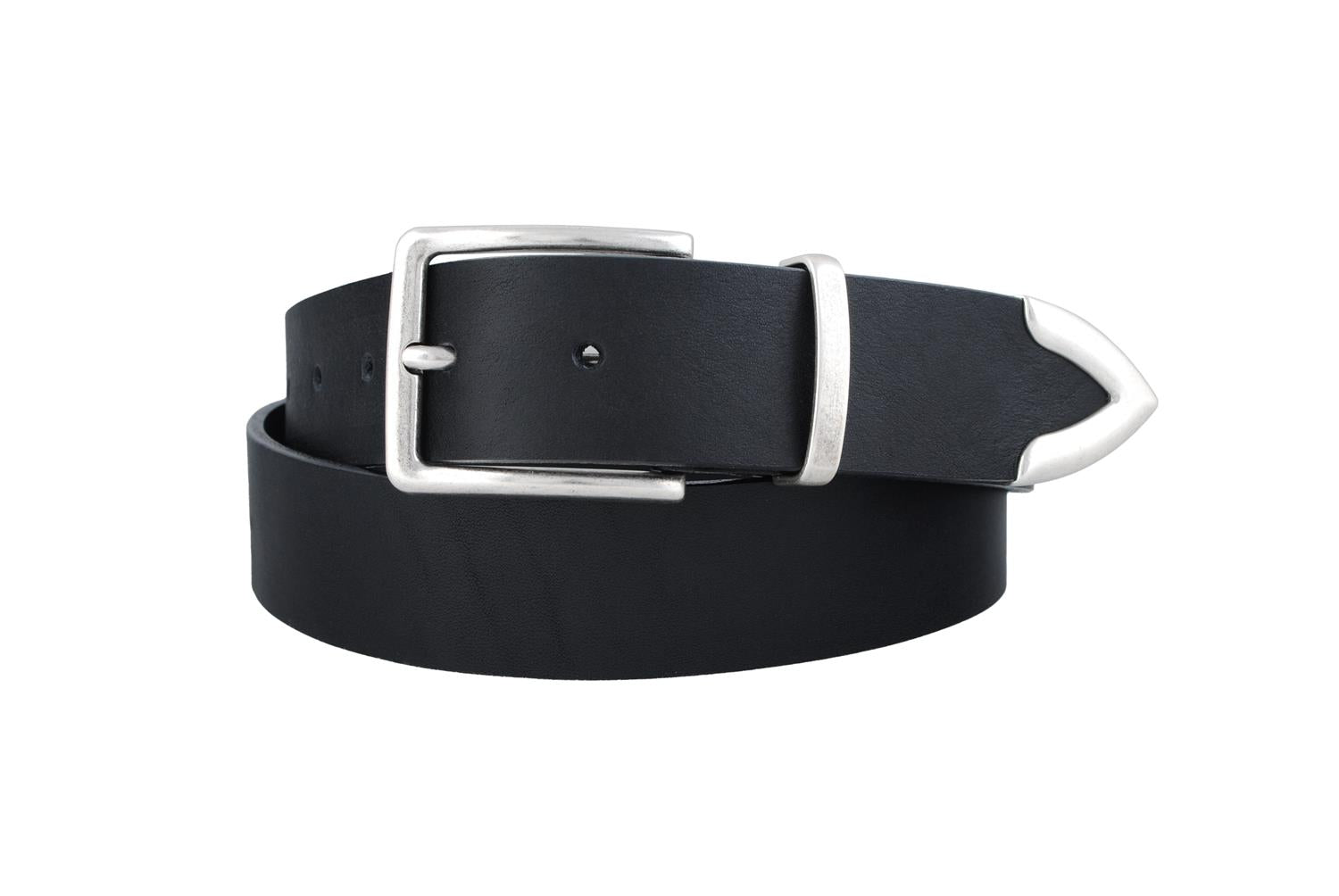 Leather belt Black