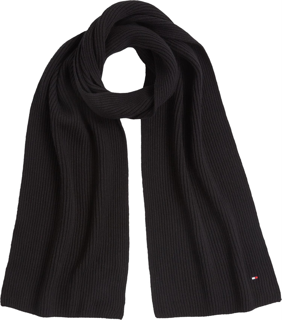 Th Flag Pima Cotton Cash Scarf Black