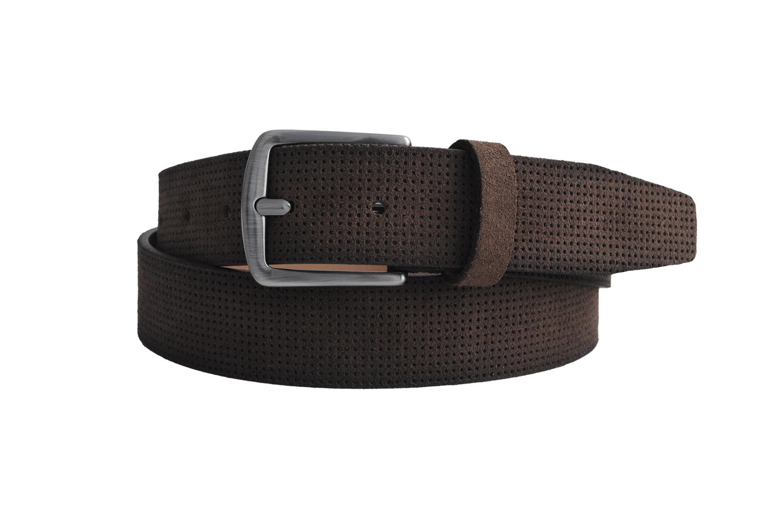 Leather belt Dark Brown