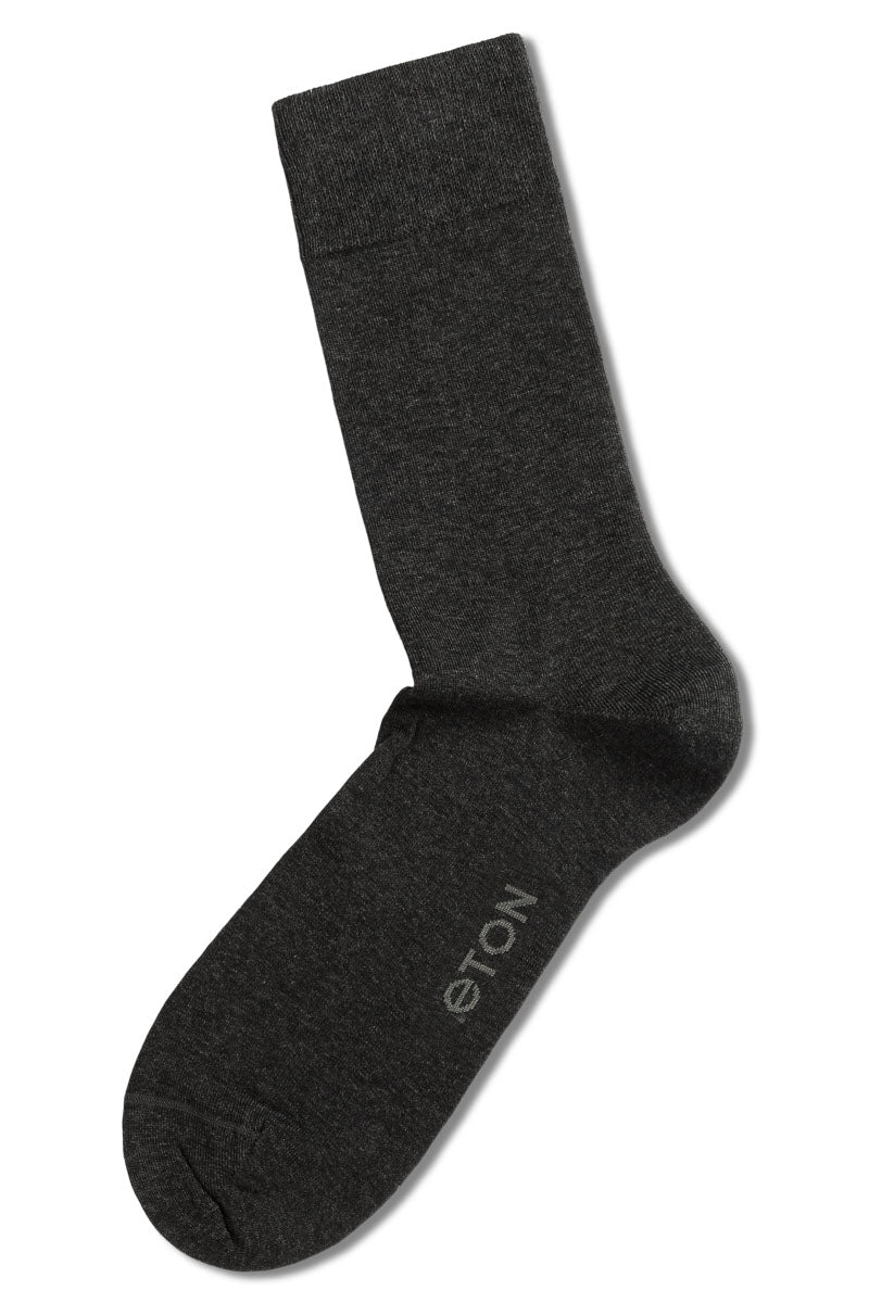 Eton Cotton/Cashmere blend Dark Grey