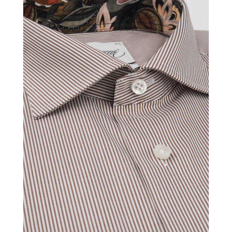 Basic slim fit 05 SN Coffee Bean Stripe