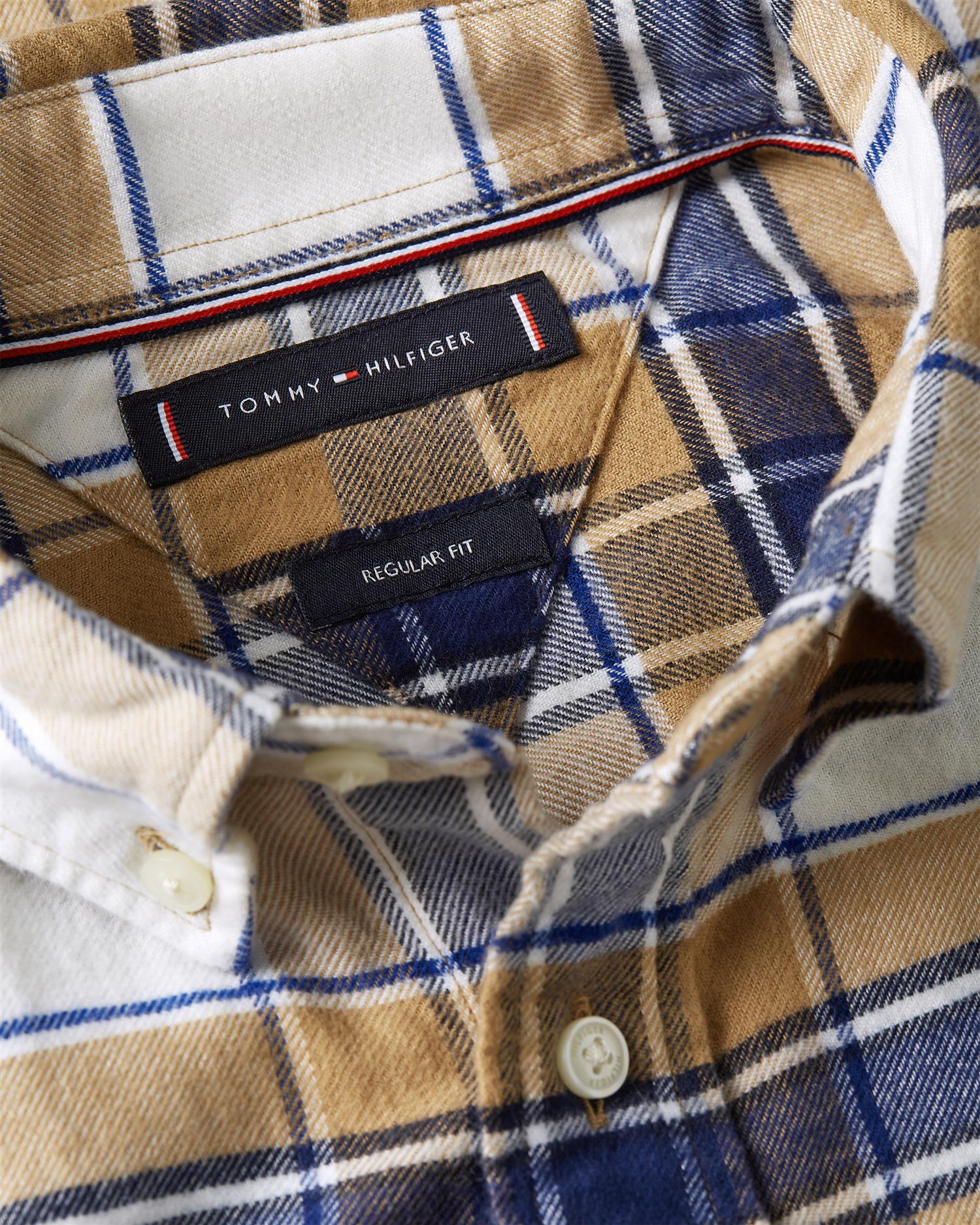 FLANNEL TARTAN CHECK RF SHIRT Safari Canvas / Check