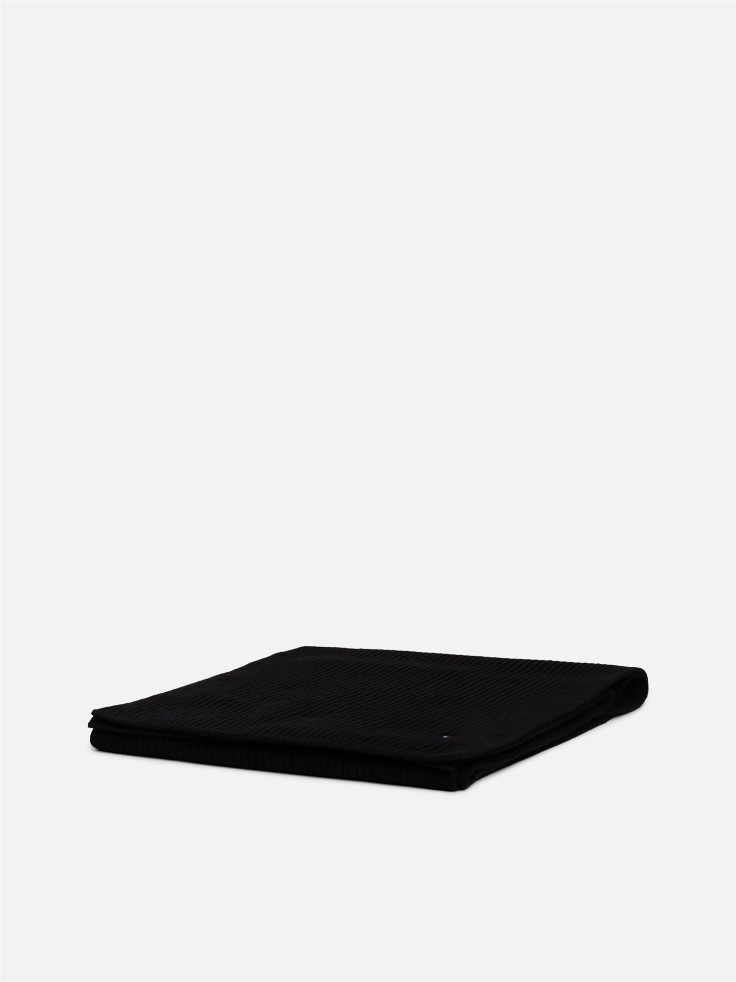 Th Flag Pima Cotton Cash Scarf Black