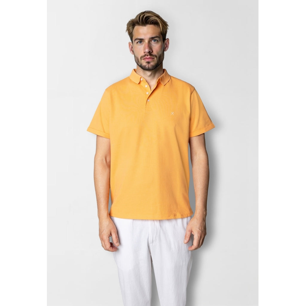 Silkeborg Stretch Polo Mock Orange