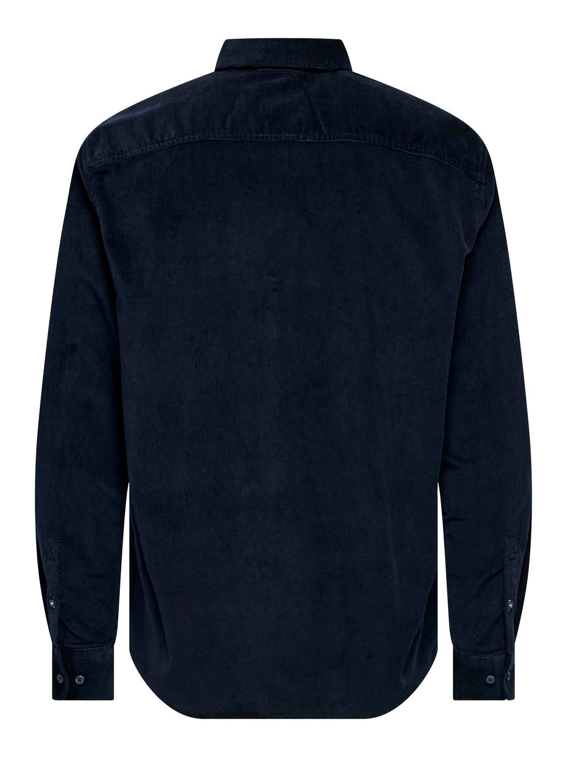 Onsmichael 18w Reg Cord Stretch Ls Noos Dark Sapphire