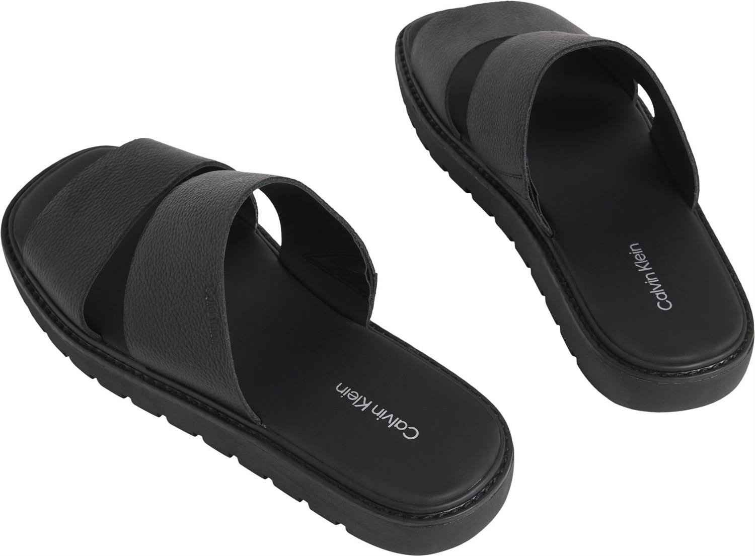 Sq Molded Sandal Db Lth Black