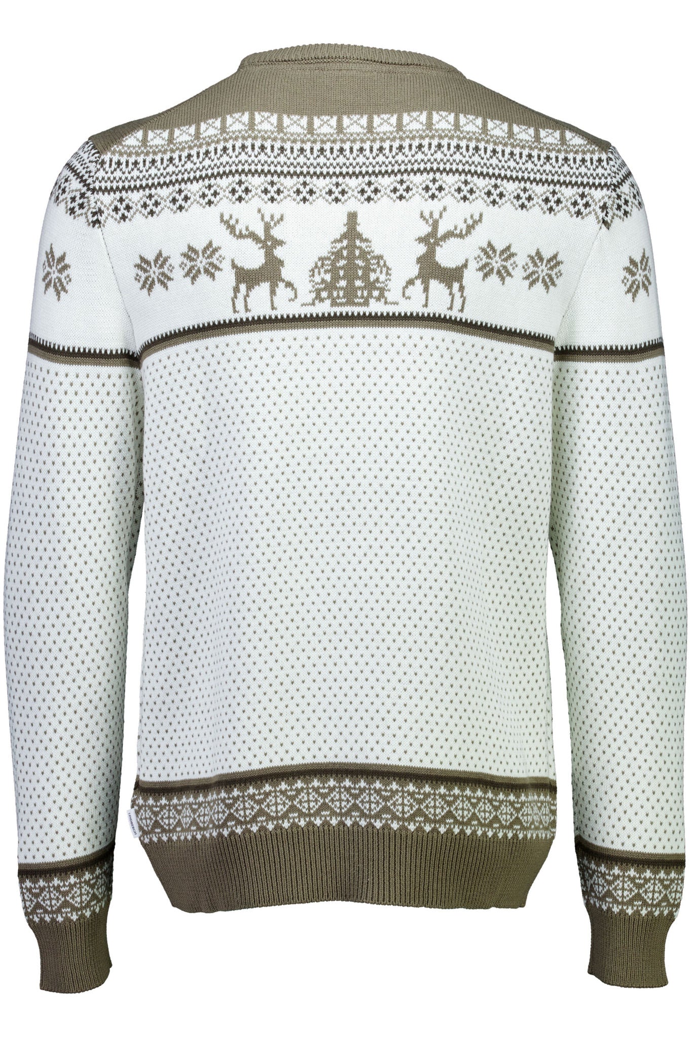 Jacquard holiday knit Lt Brown