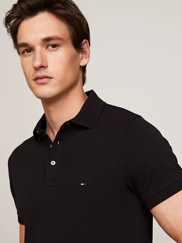Core 1985 slim poloshirt Black