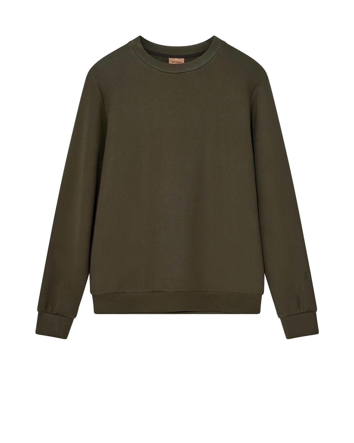 Mmgabel Crew Neck Sweat Dk Army Green