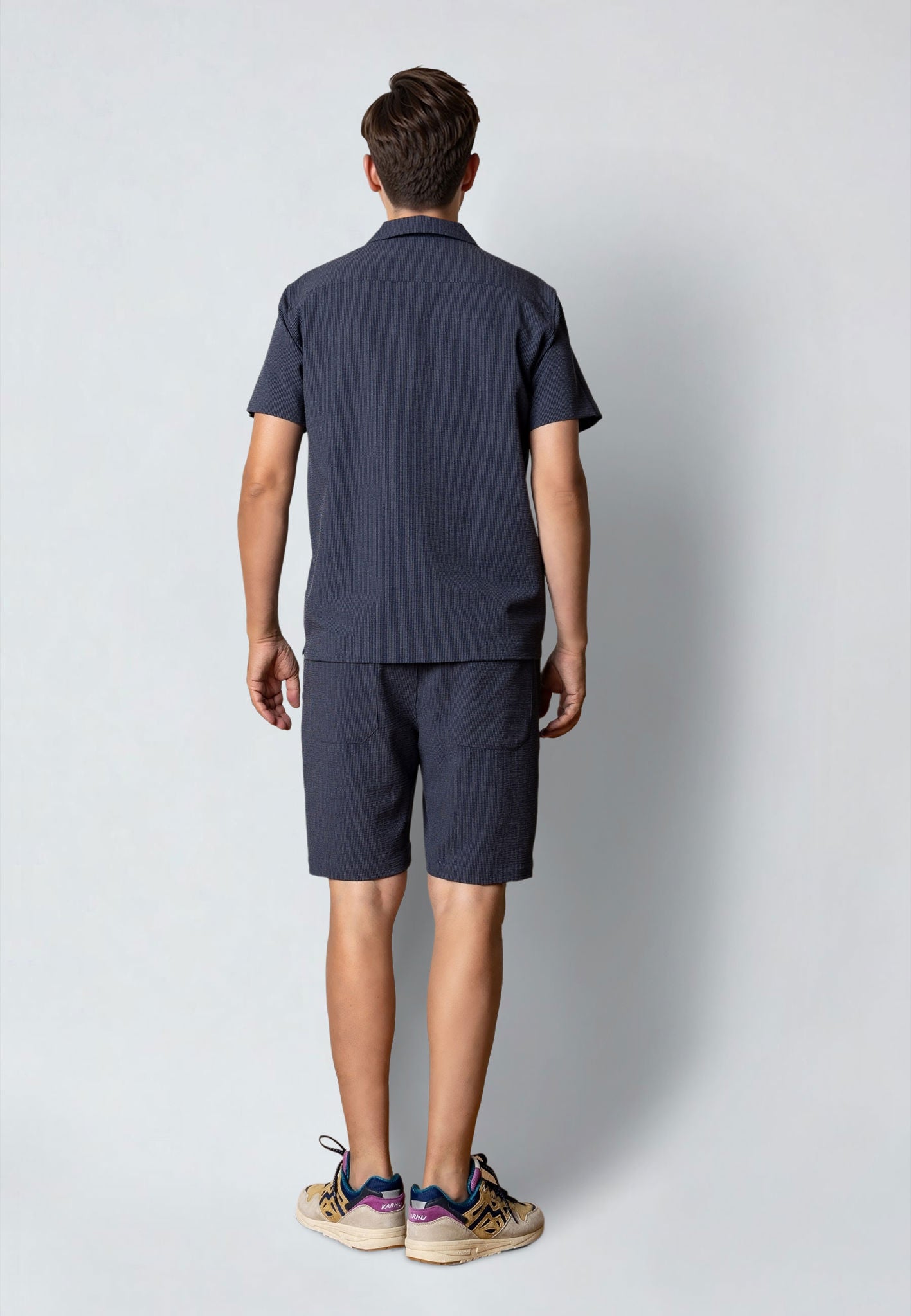 Barcelona Erico Striped Shorts Navy