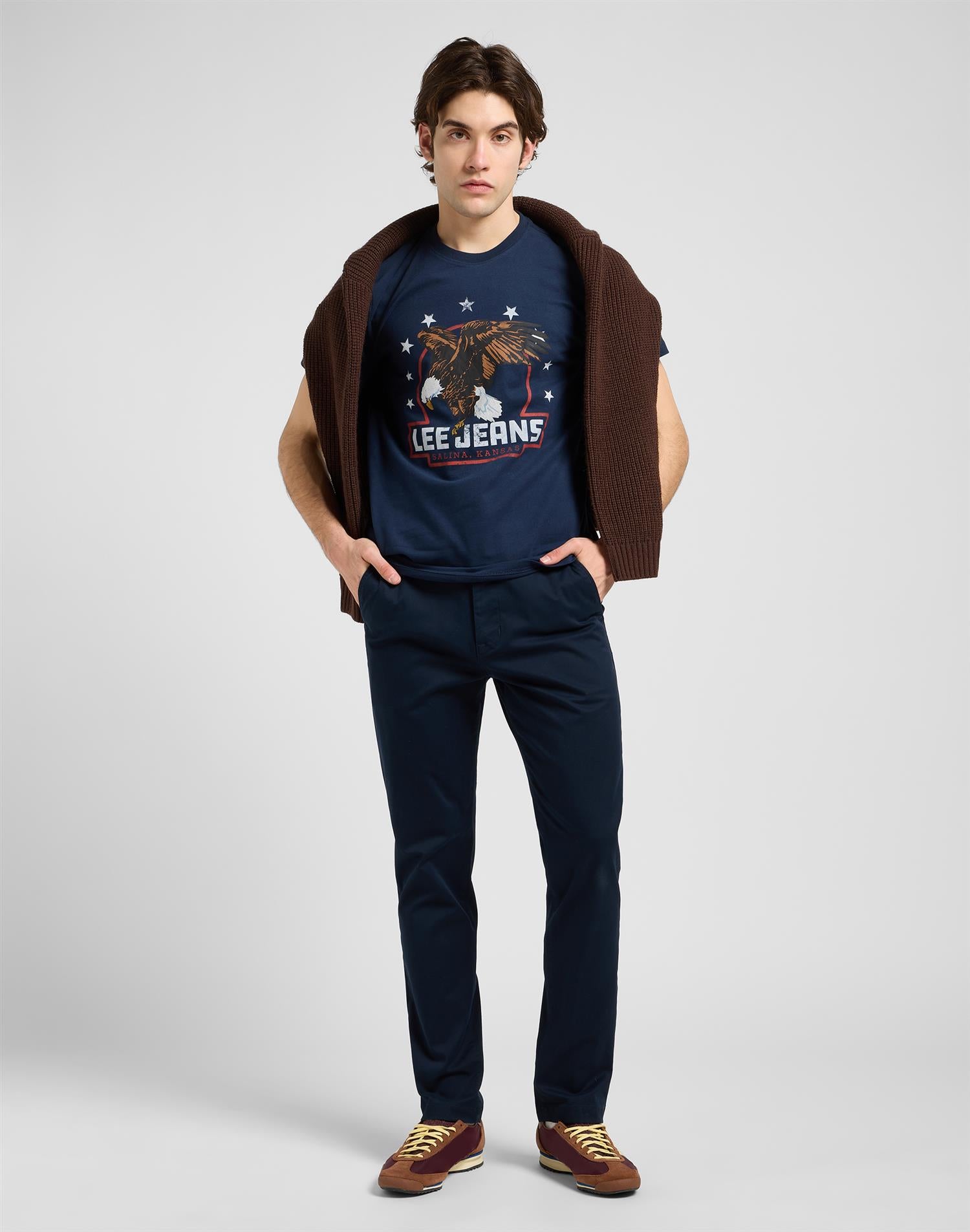 Essential Graphic Tee Rivet Navy