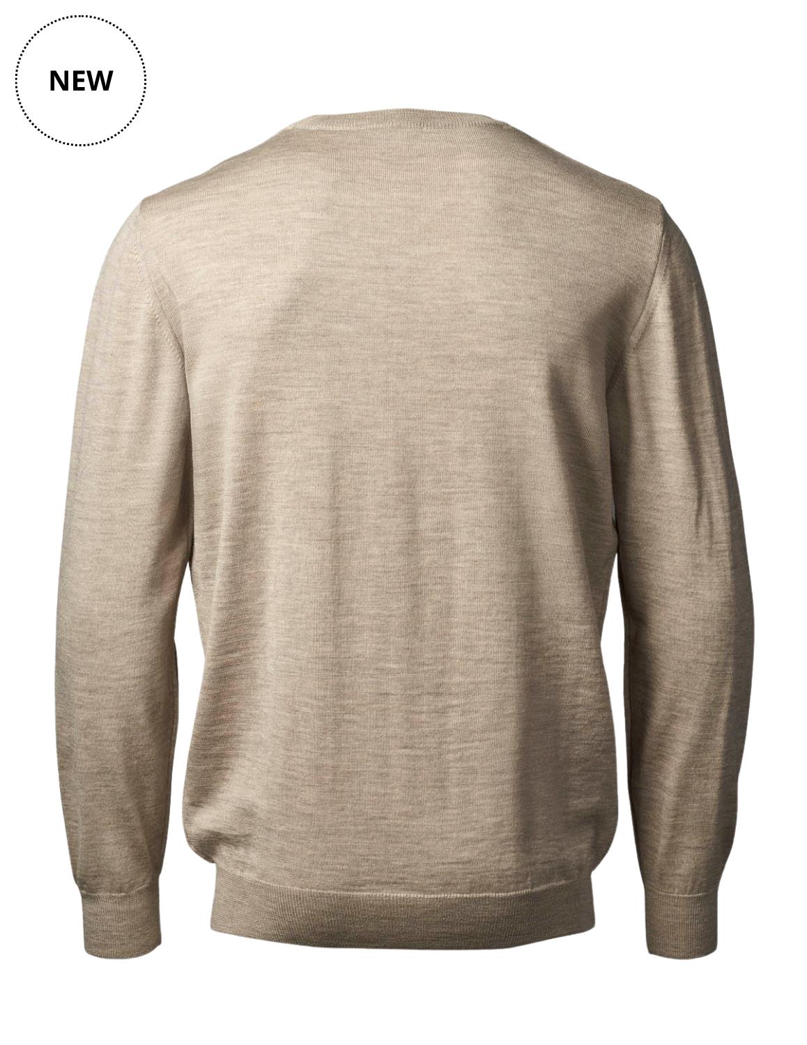Milan Pullover V Neck Reg.fit Silver Mink