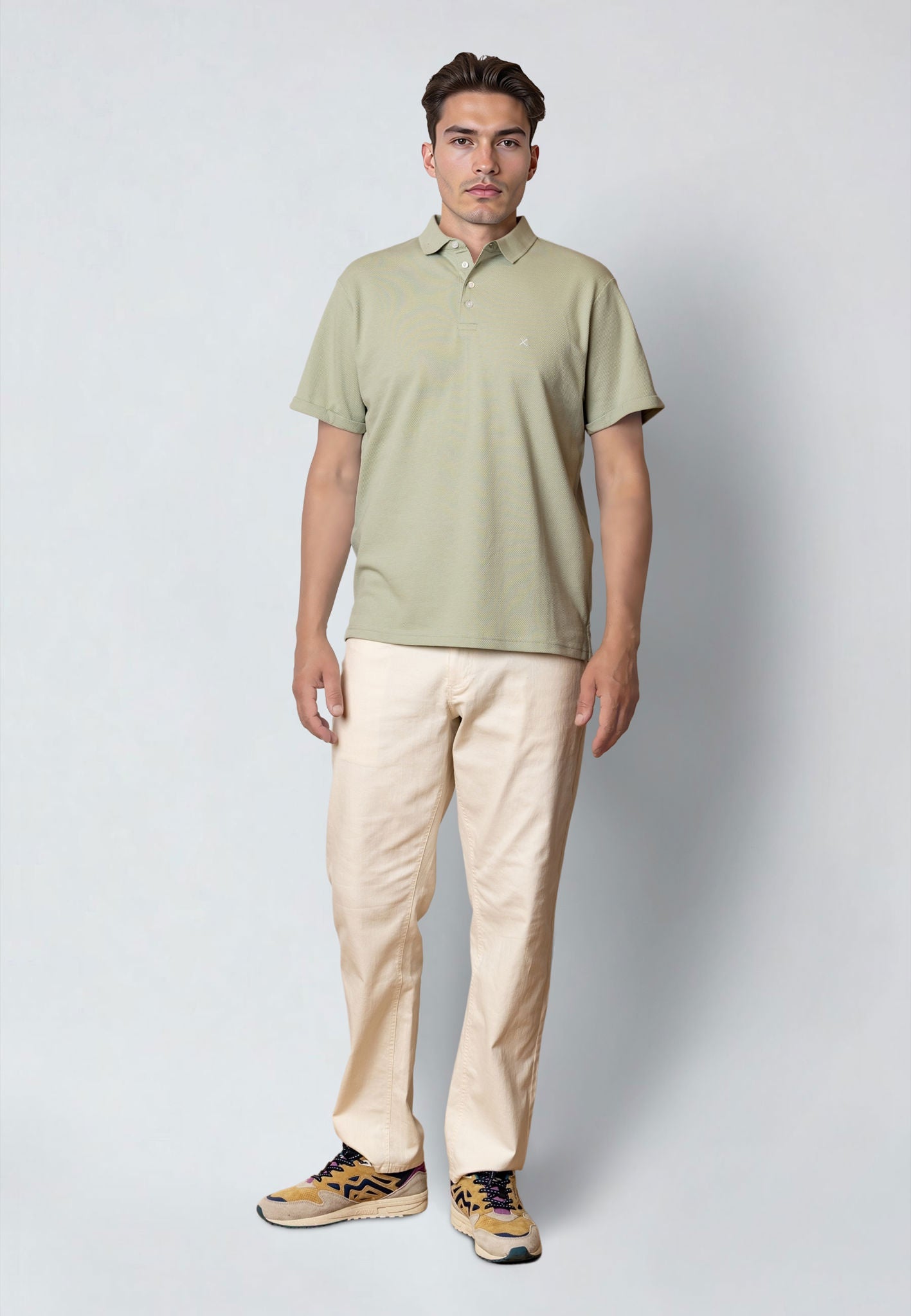 Silkeborg Stretch Polo Desert Sage