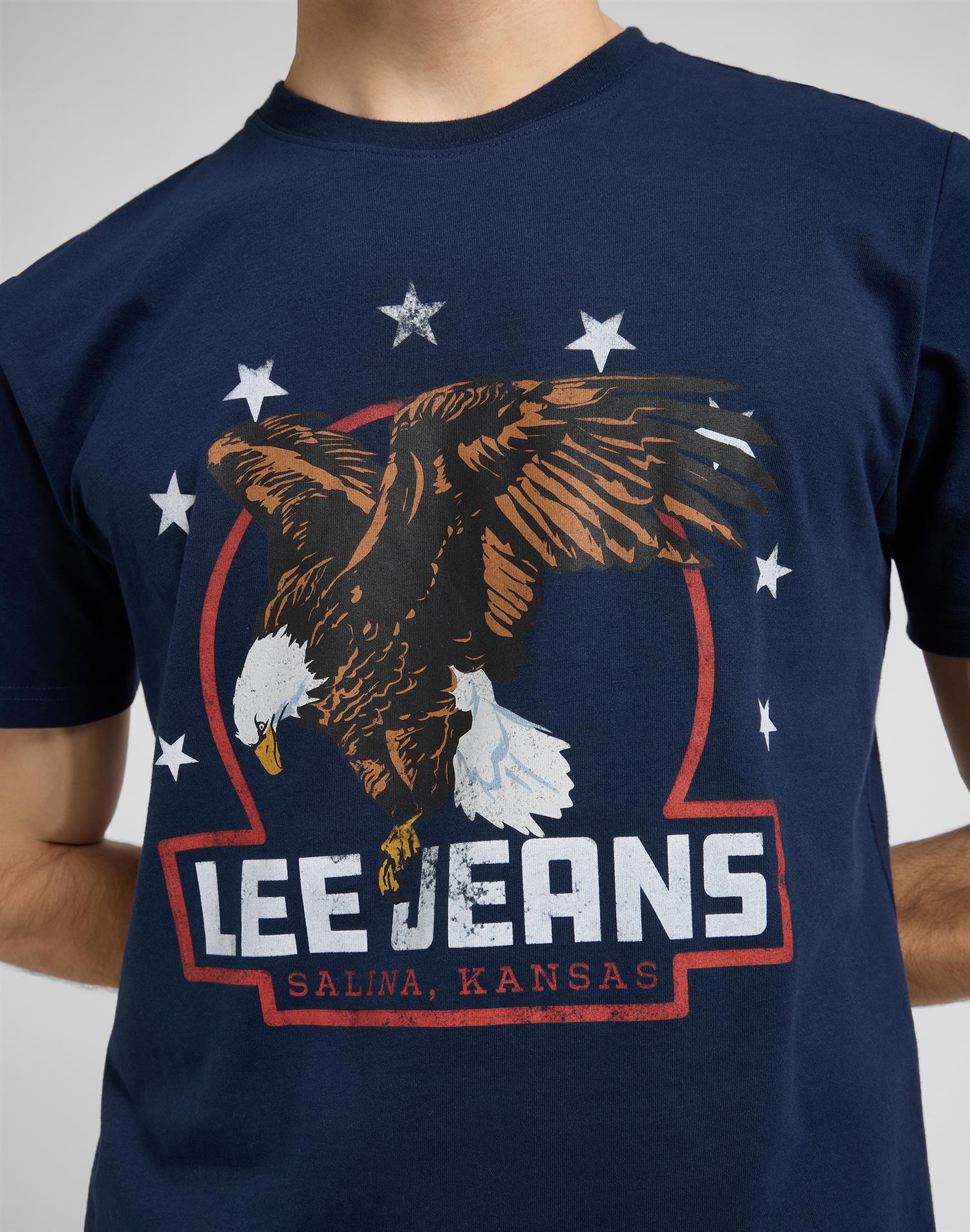 Essential Graphic Tee Rivet Navy
