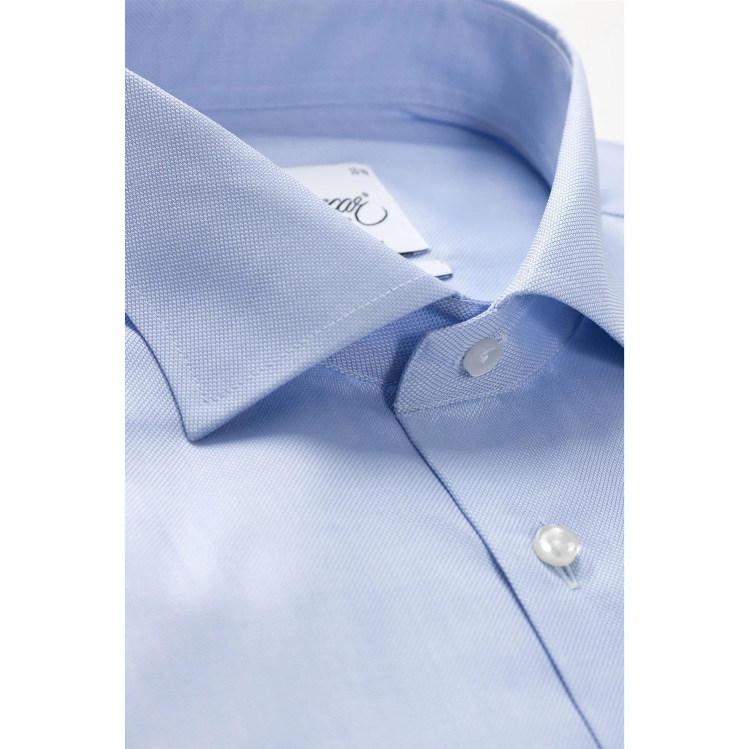 Light blue wrinkle free slim fit shirt Light Blue