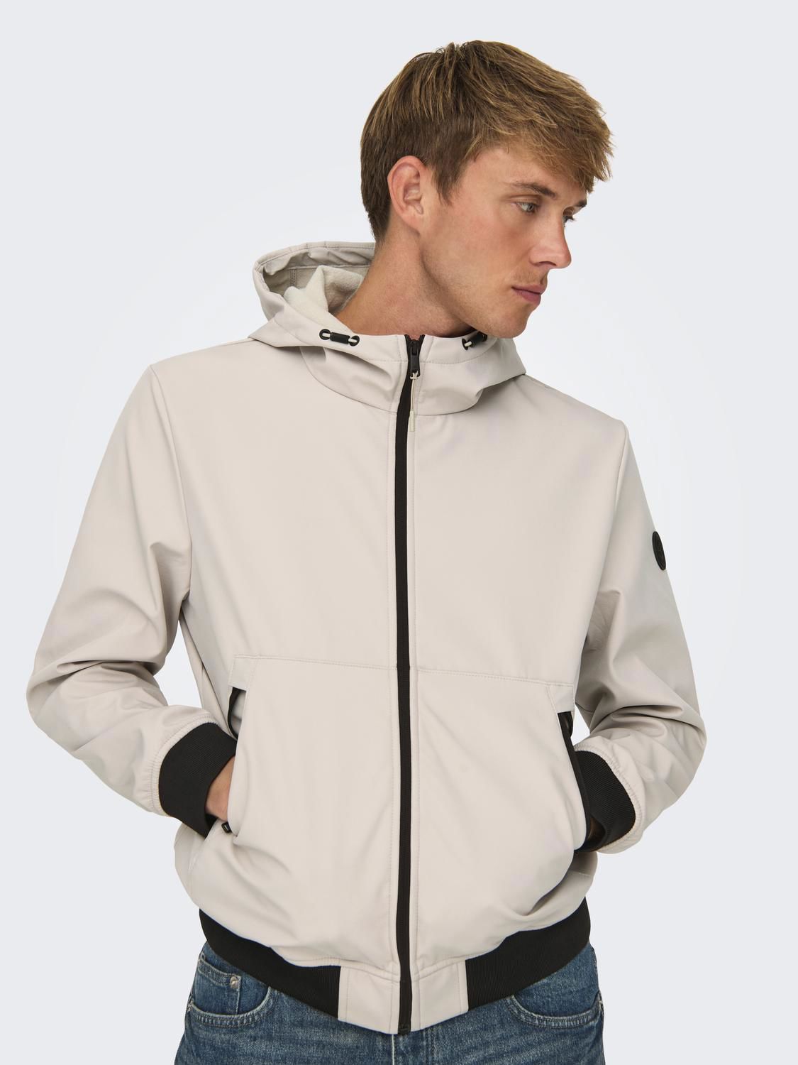 Onsbowie Softshell Bomber Noos Silver Lining