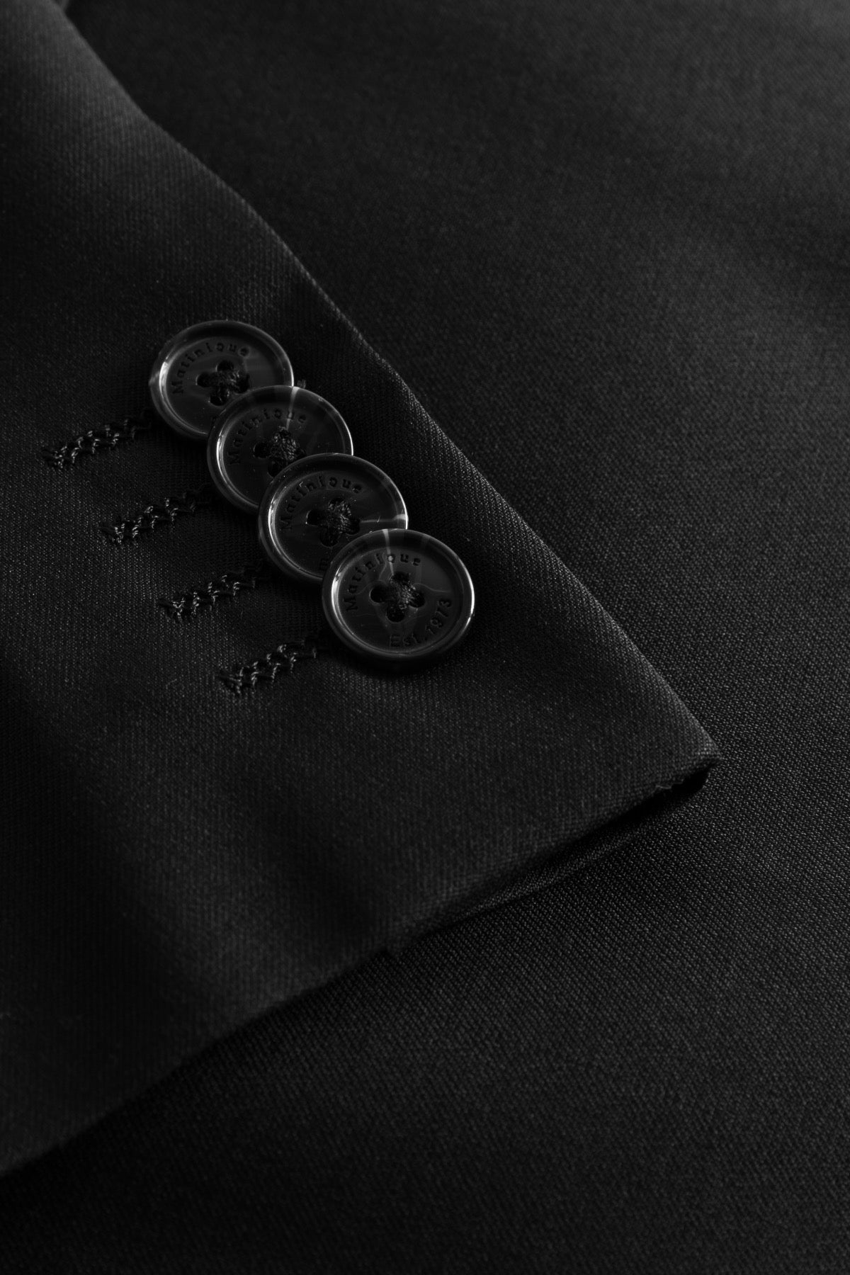 George F Stretch Suit Blazer Black