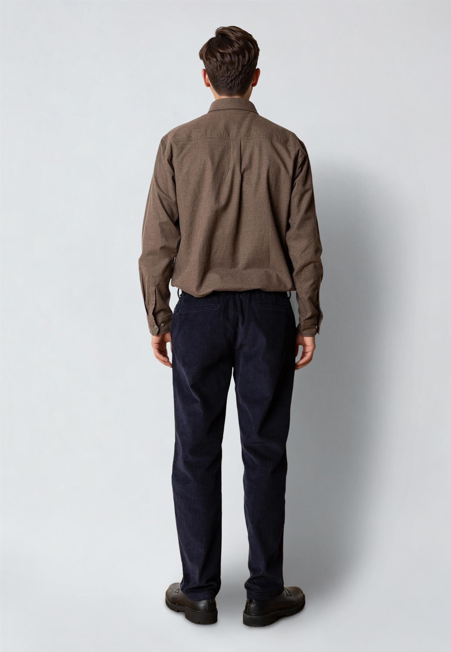 Russel Flannel Shirt Brown Melangè