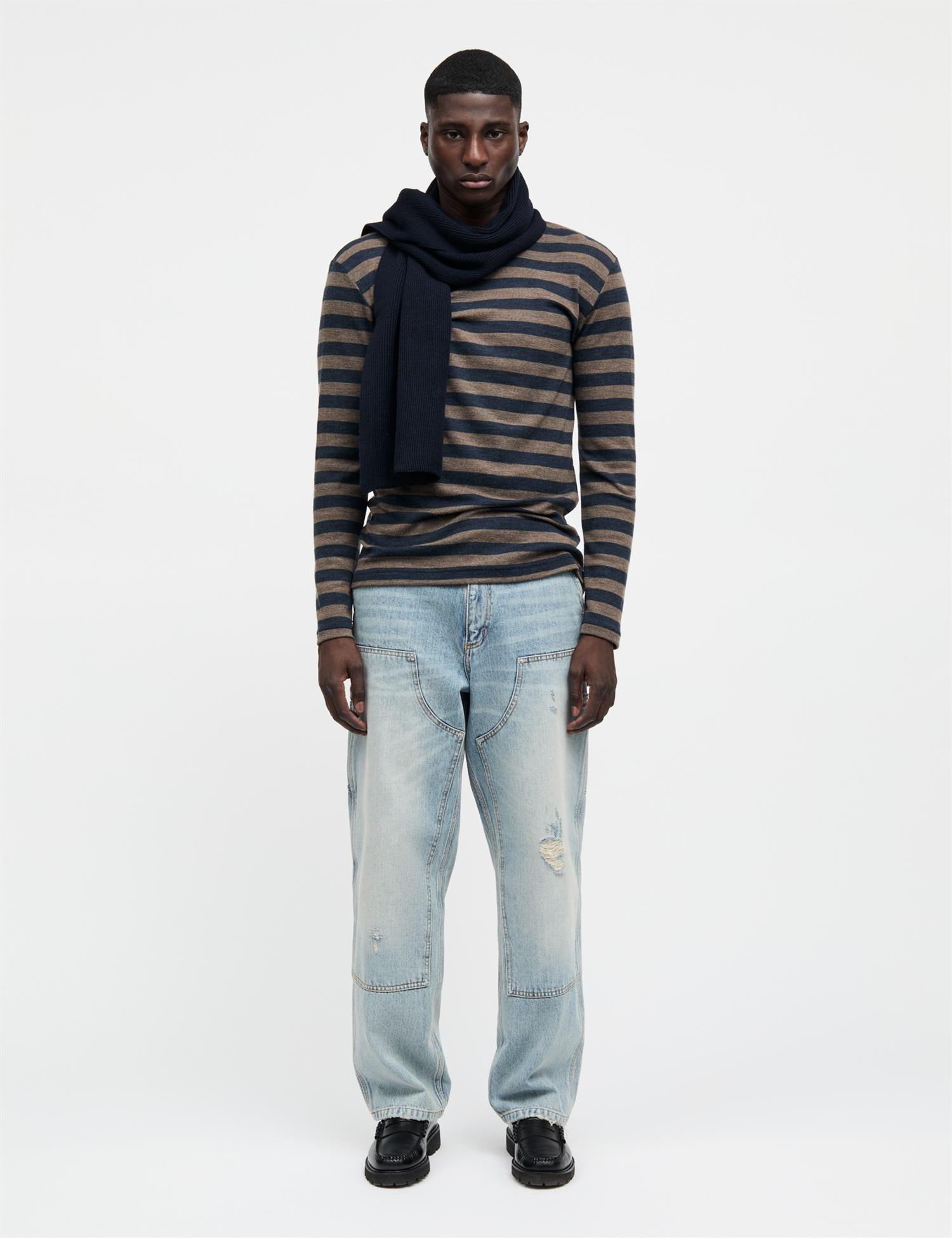 Fine wool Tobias knit Brown