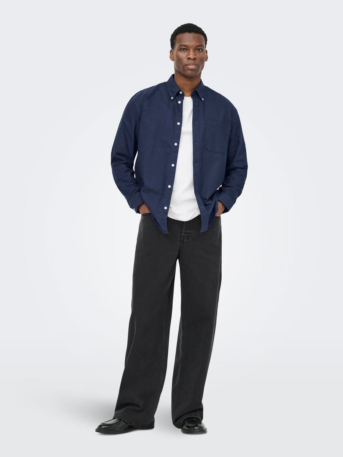 Onsoxford Ls Shirt Frml Noos Blue Nights