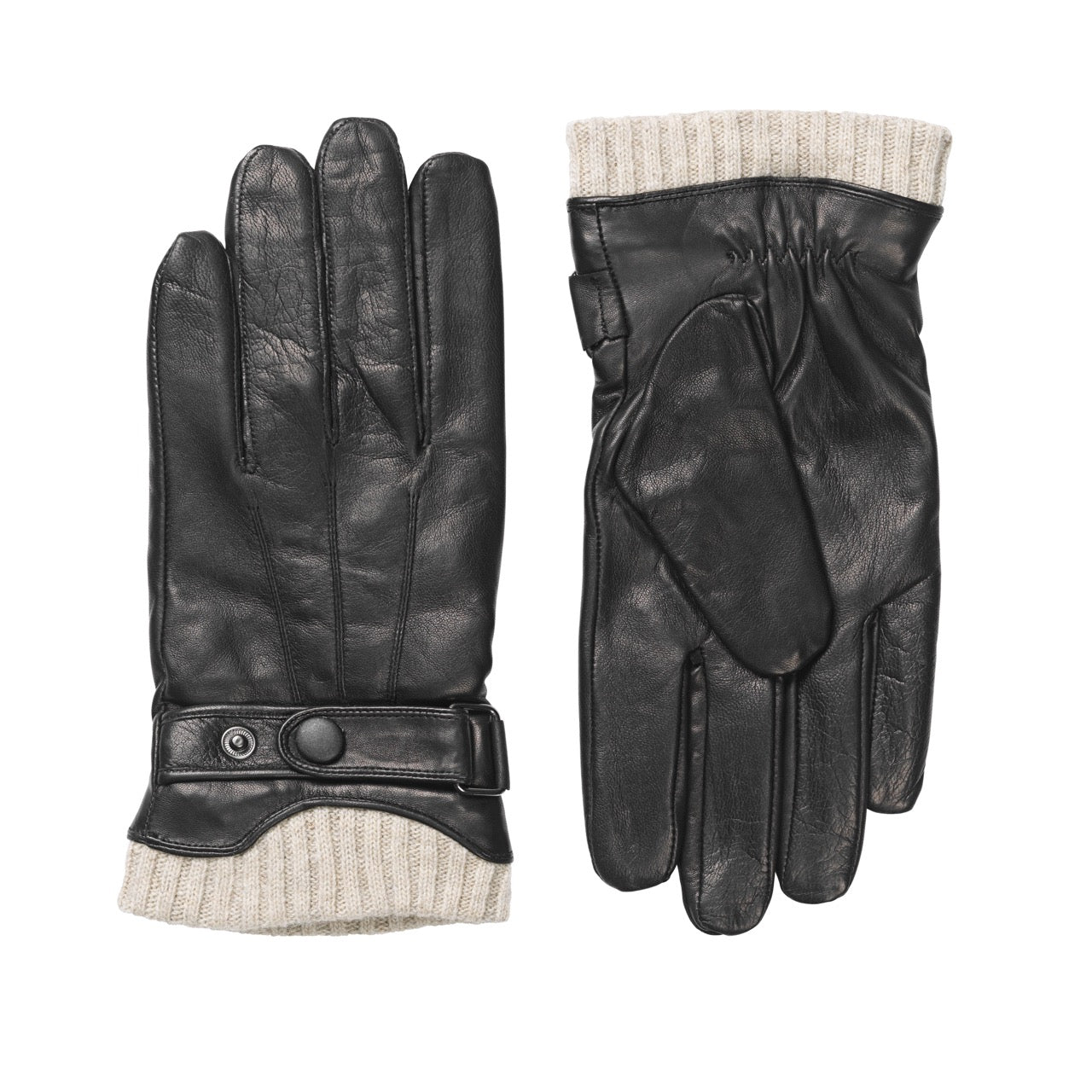 Glove Ralph Leather hanske 100 Black