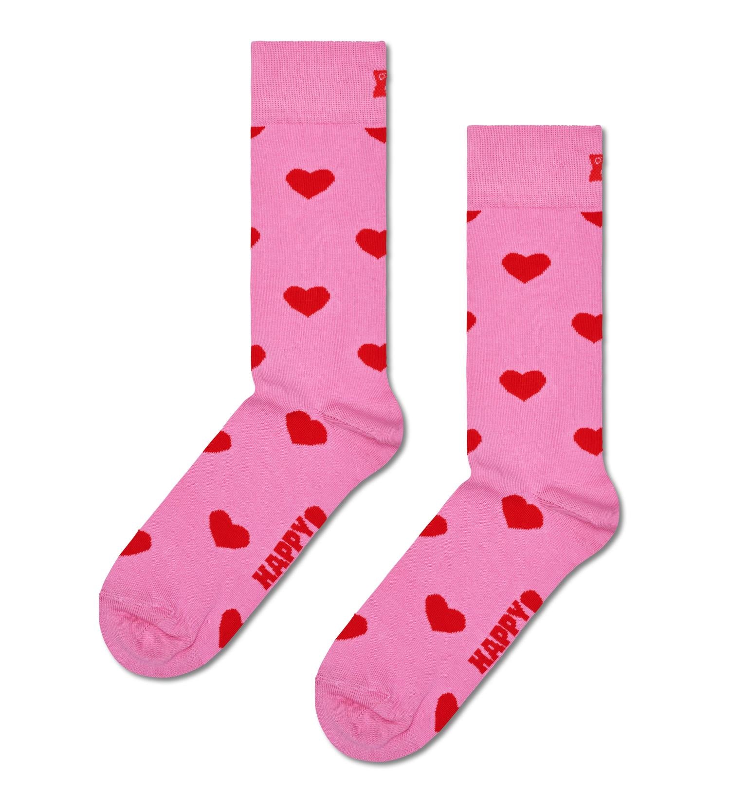 Heart Sock Pink